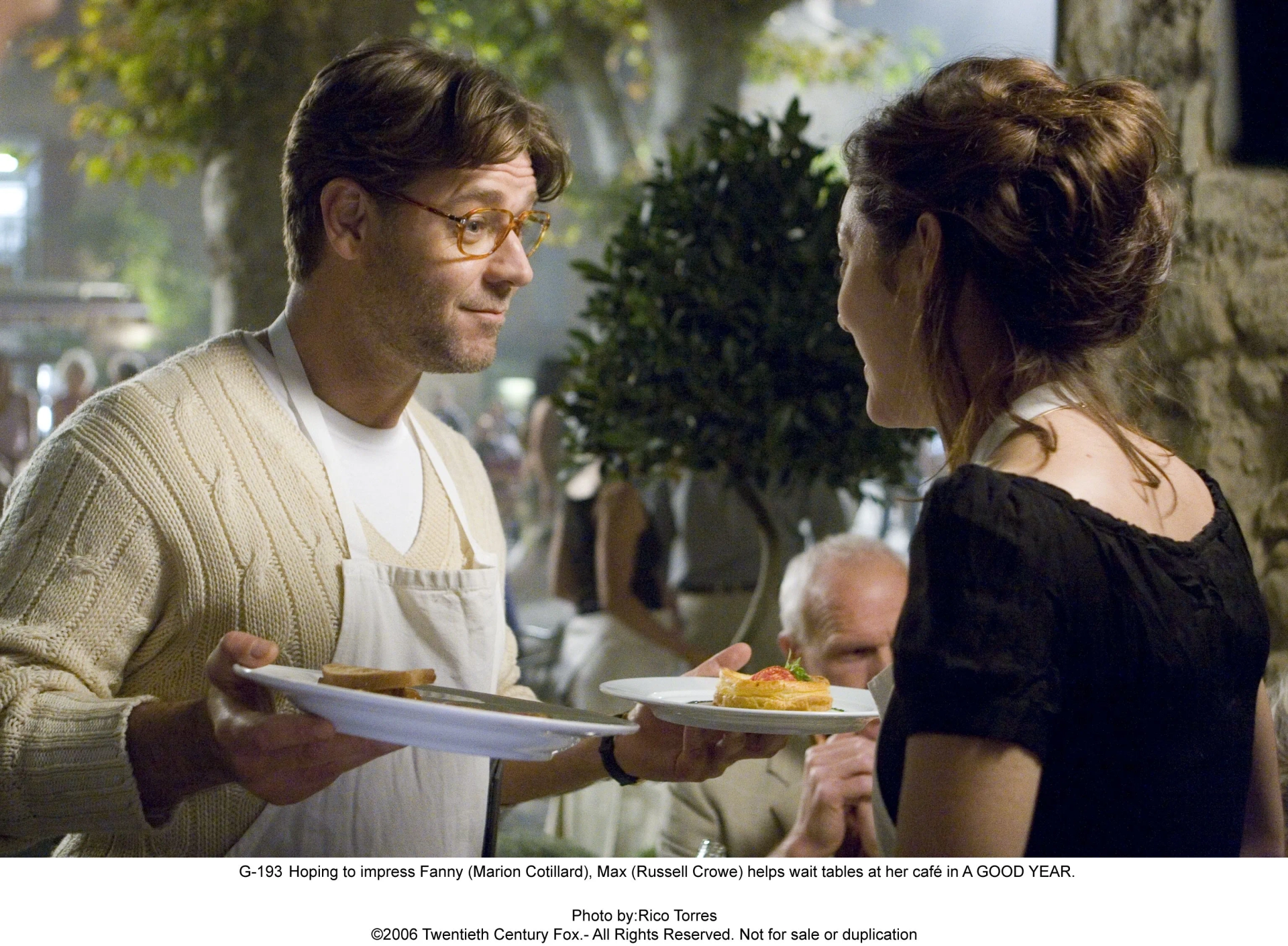 Russell Crowe and Marion Cotillard in A Good Year (2006)