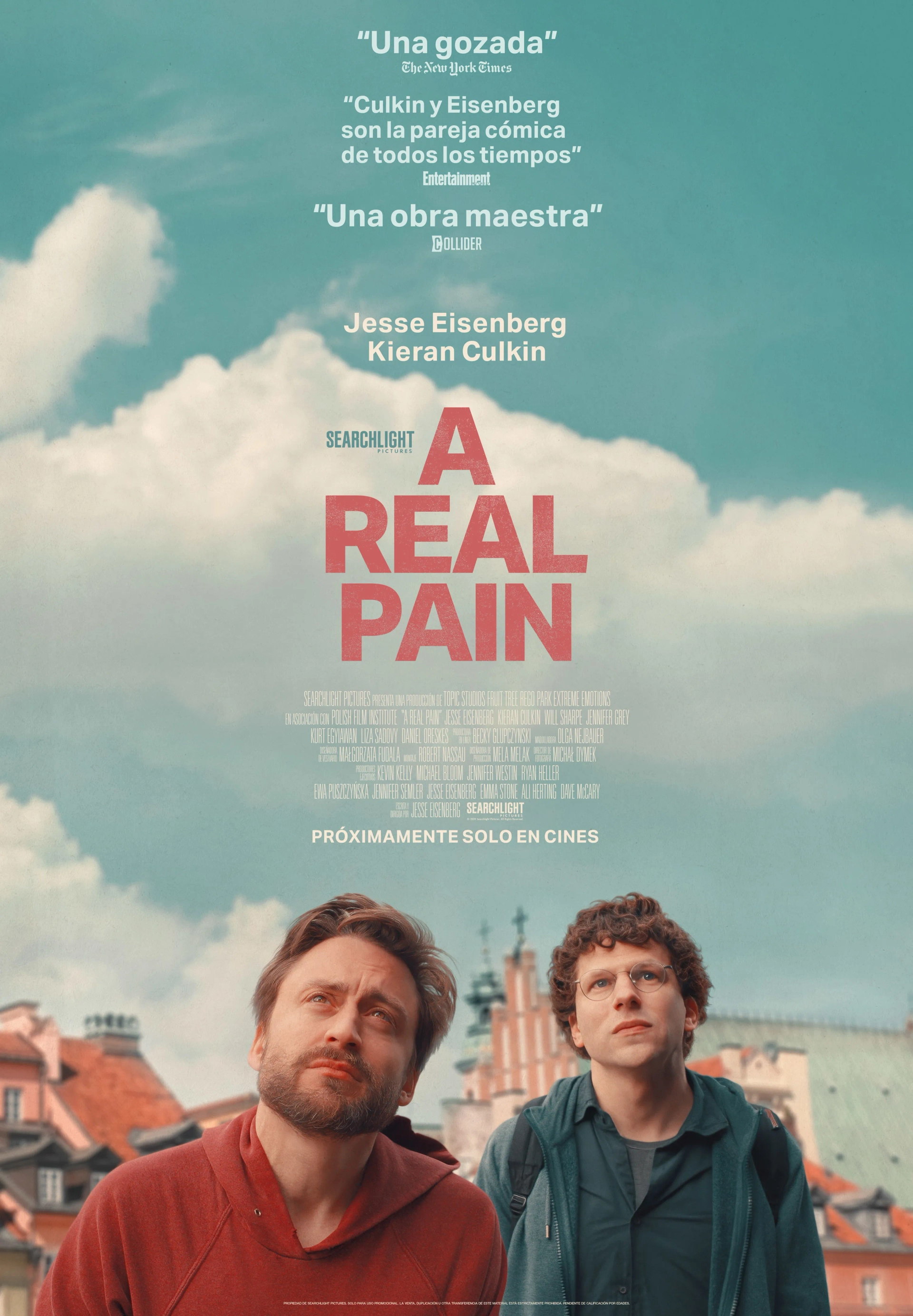 Kieran Culkin and Jesse Eisenberg in A Real Pain (2024)