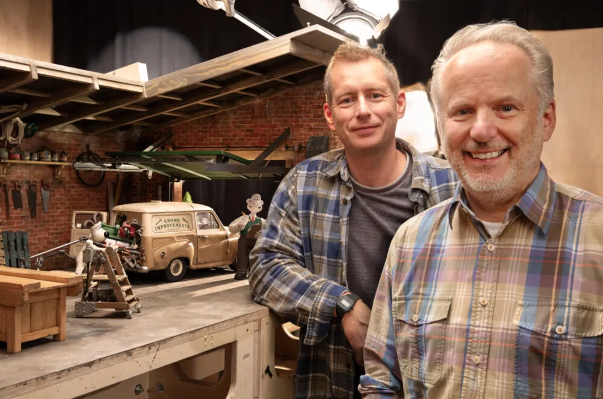 Nick Park and Merlin Crossingham in Wallace & Gromit: Vengeance Most Fowl (2024)