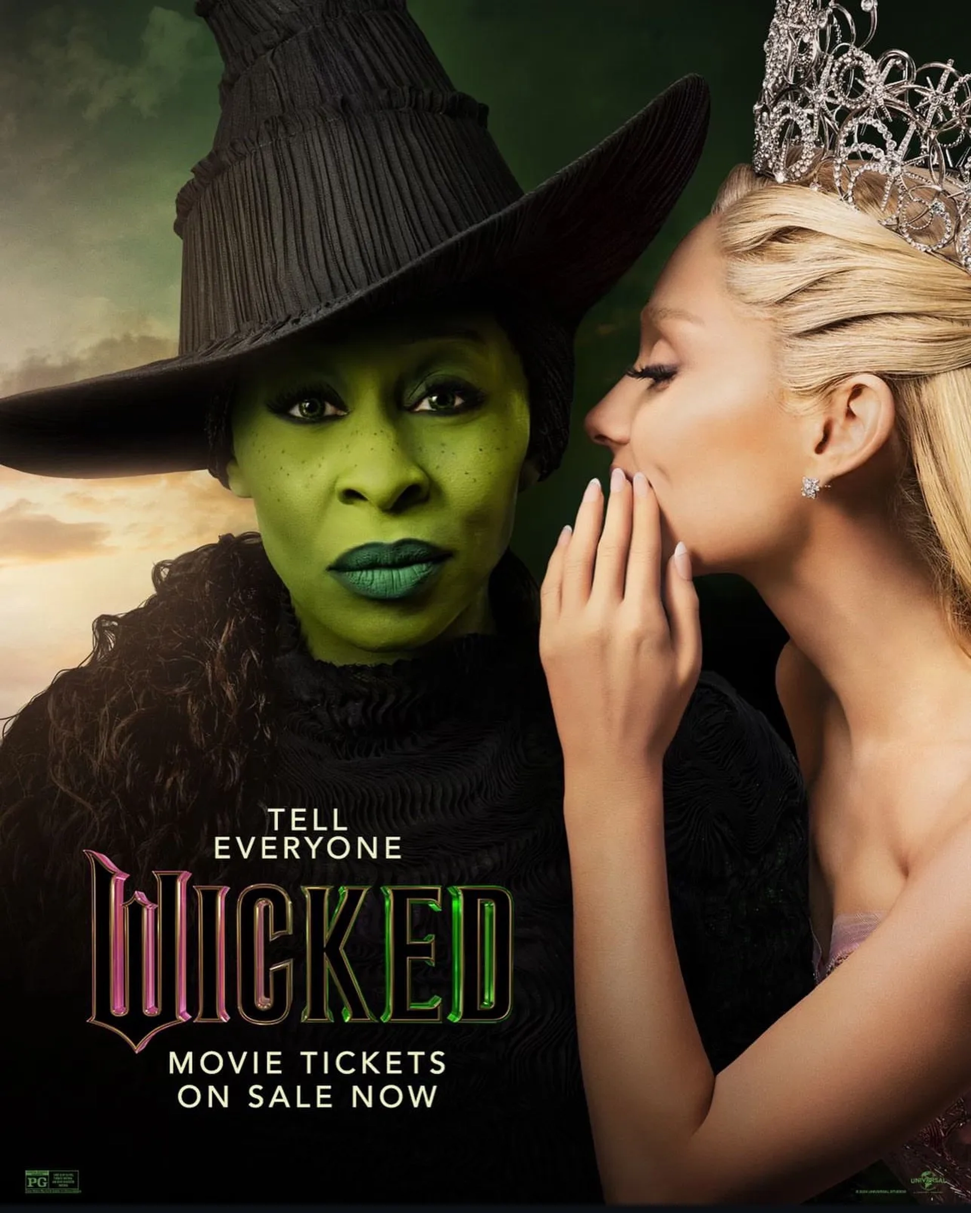 Ariana Grande and Cynthia Erivo in Wicked (2024)