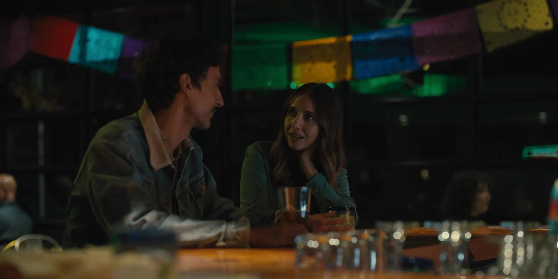 Alison Brie and Danny Pudi in Somebody I Used to Know (2023)