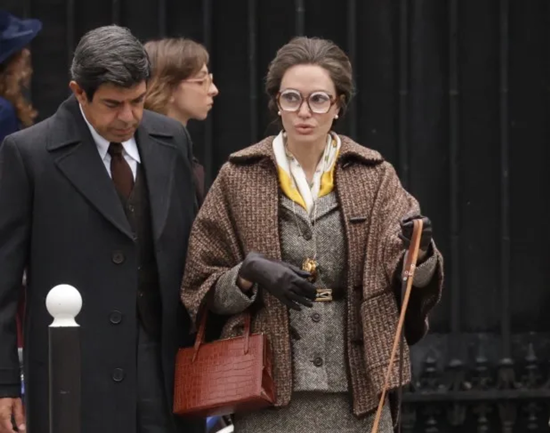 Angelina Jolie and Pierfrancesco Favino in Maria (2024)
