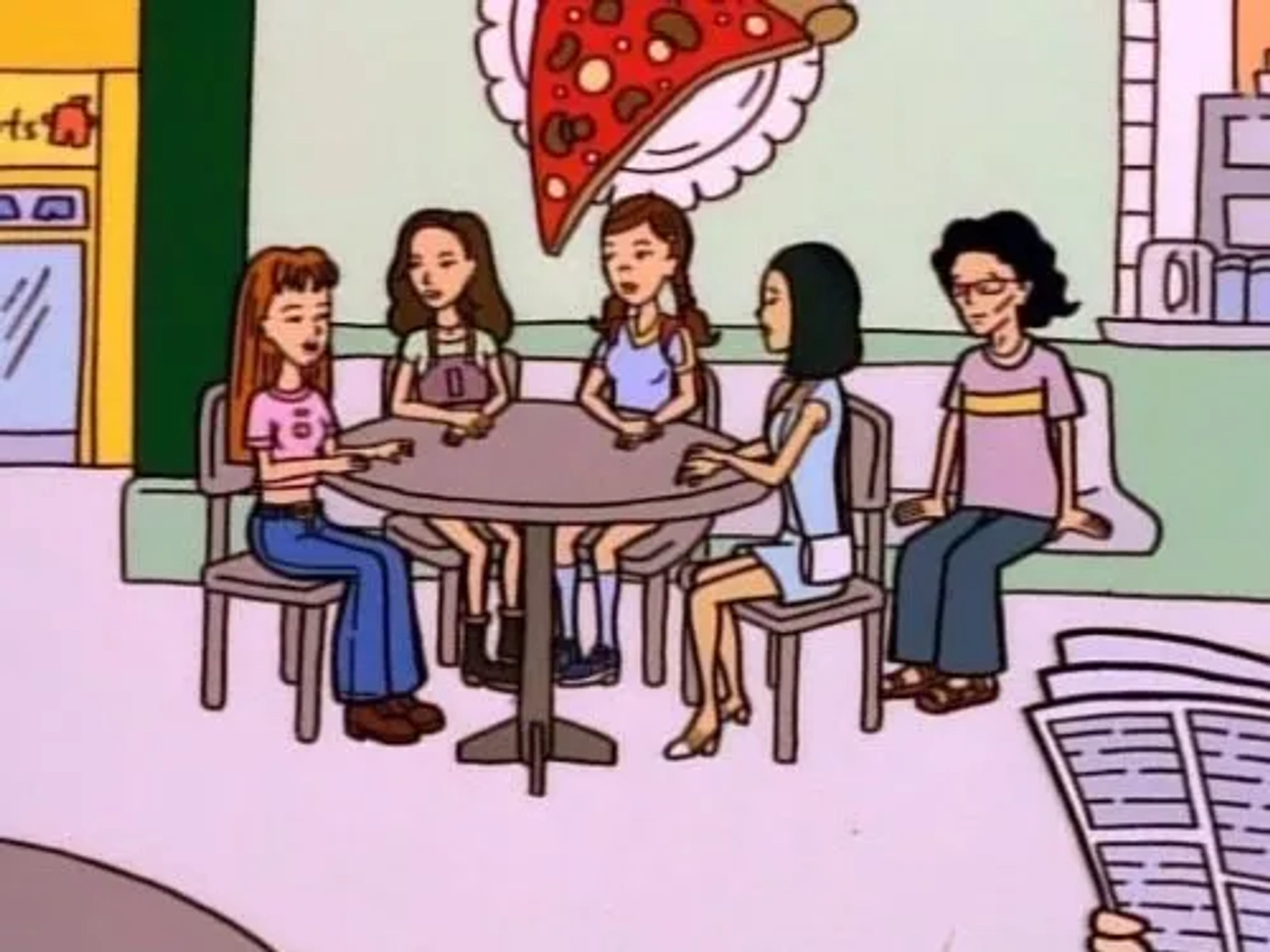 Ashley Paige Albert, Sarah Drew, and Lisa Collins in Daria (1997)