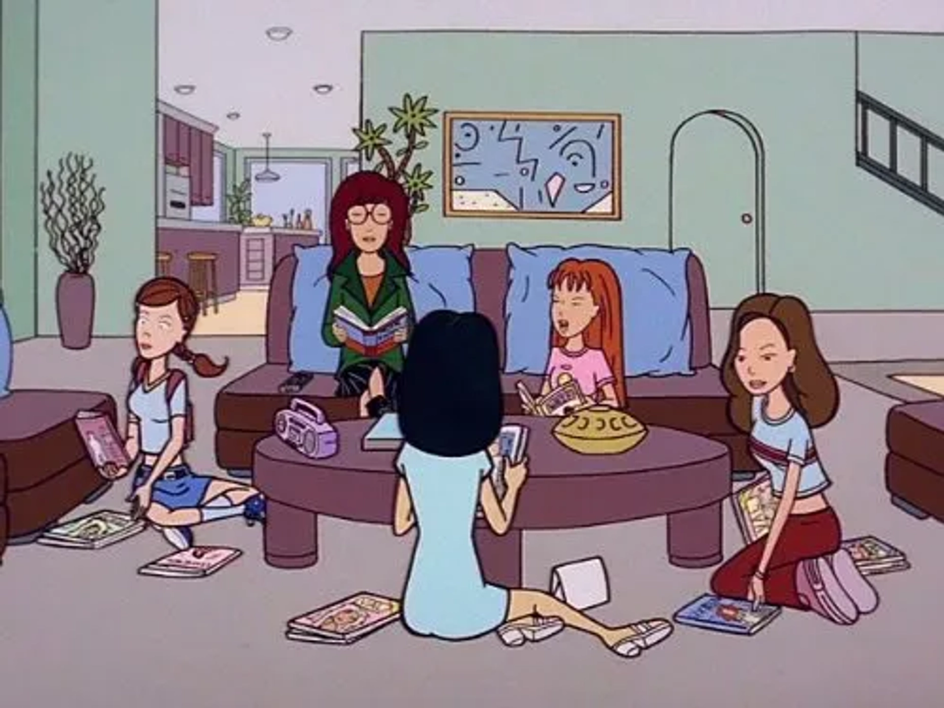 Ashley Paige Albert, Sarah Drew, Tracy Grandstaff, and Lisa Collins in Daria (1997)