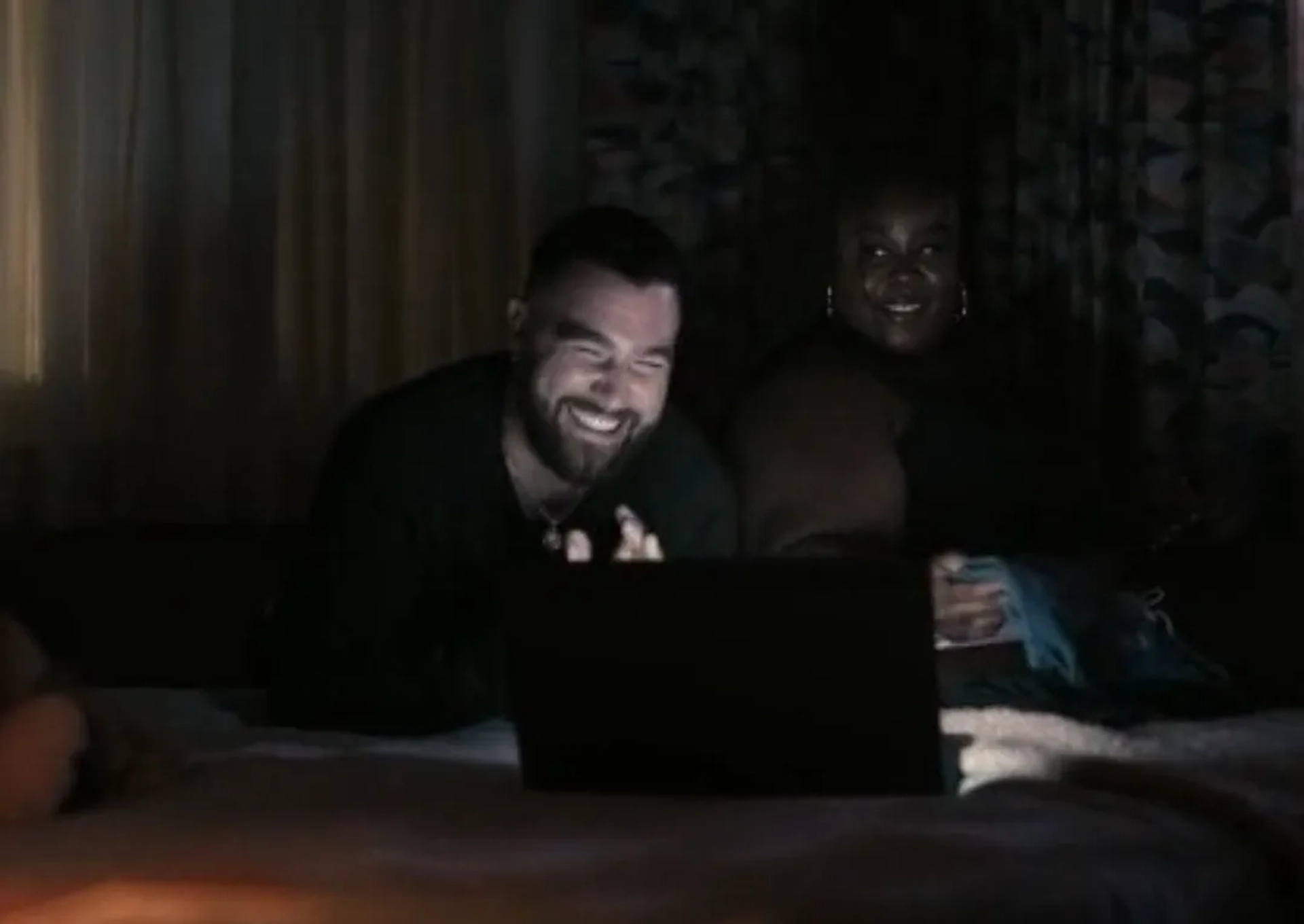 Raven Goodwin and Travis Kelce in Grotesquerie (2024)