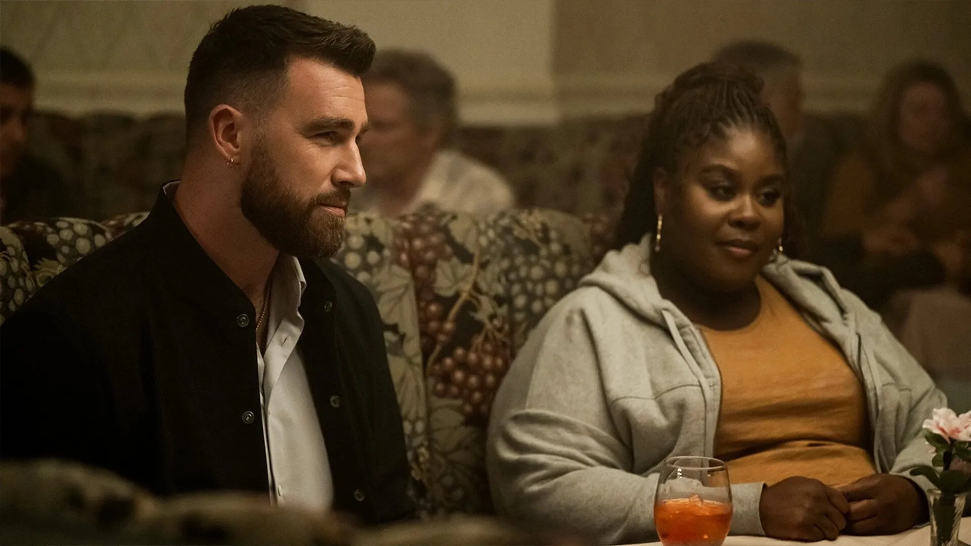 Raven Goodwin and Travis Kelce in Grotesquerie (2024)