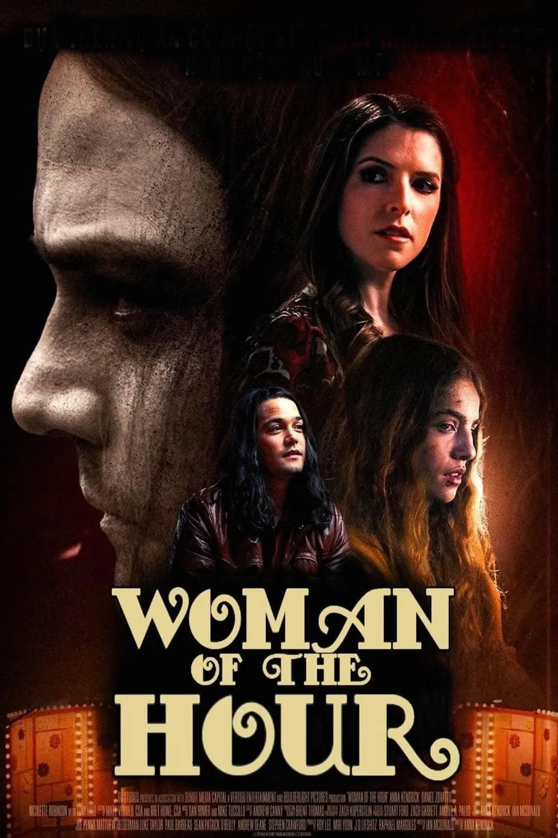 Anna Kendrick, Autumn Best, and Daniel Zovatto in Woman of the Hour (2023)
