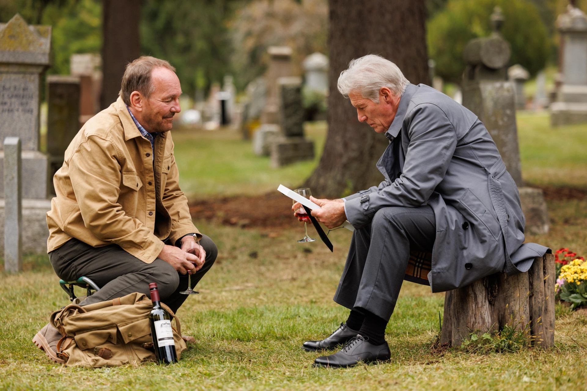 Richard Gere and Larry Day in Longing (2024)