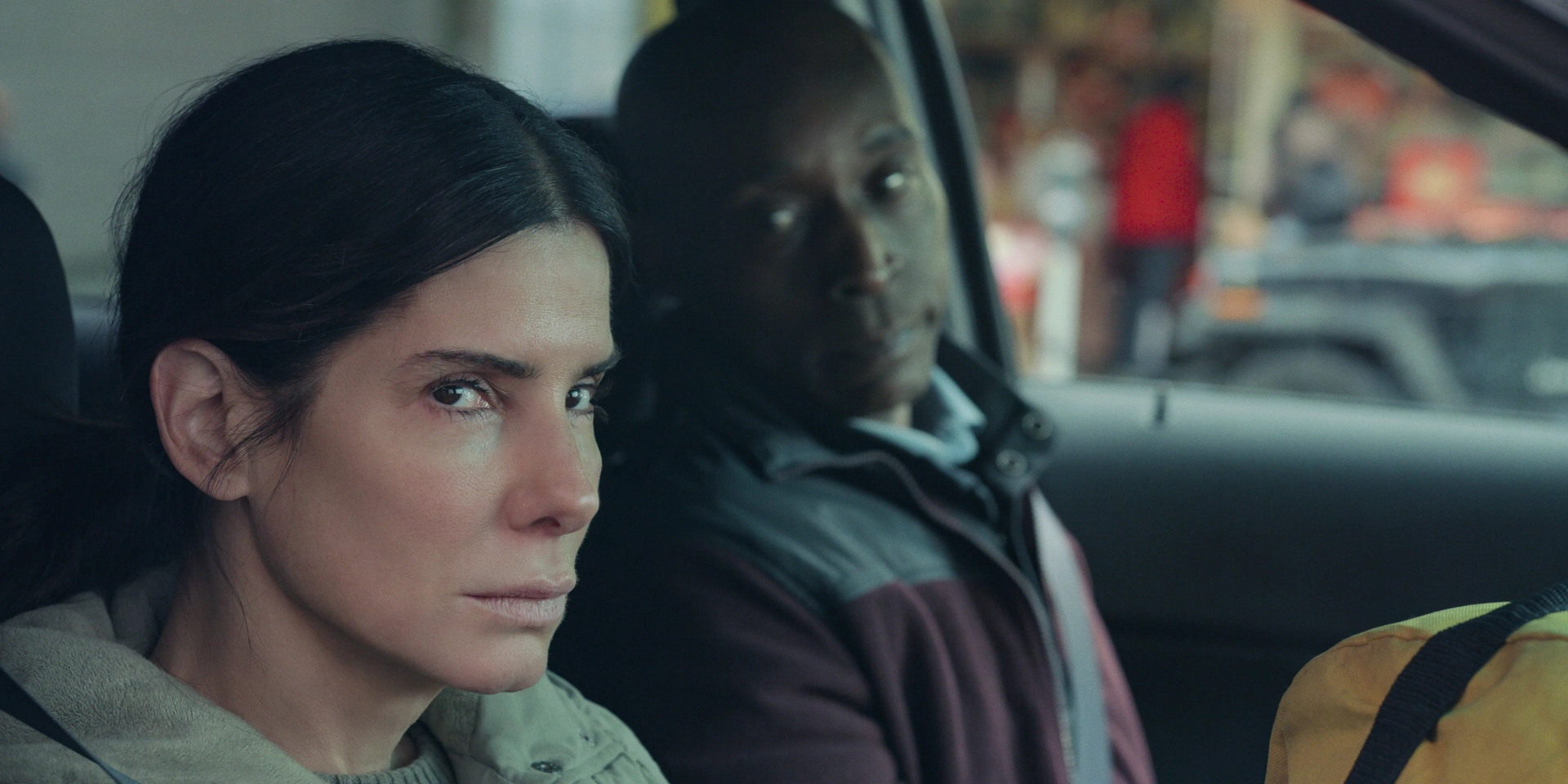 Sandra Bullock and Rob Morgan in The Unforgivable (2021)