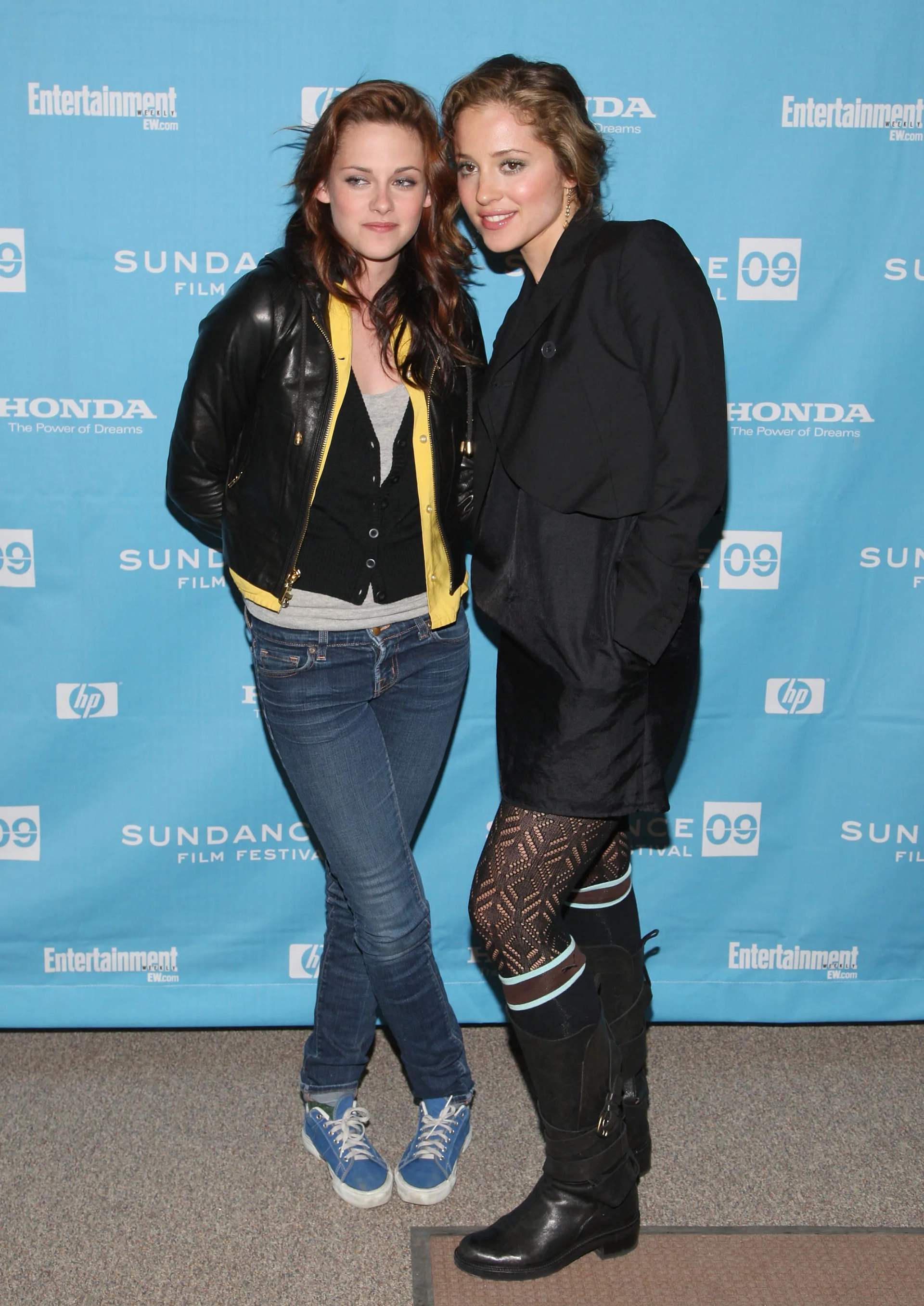 Kristen Stewart and Margarita Levieva at an event for Adventureland (2009)