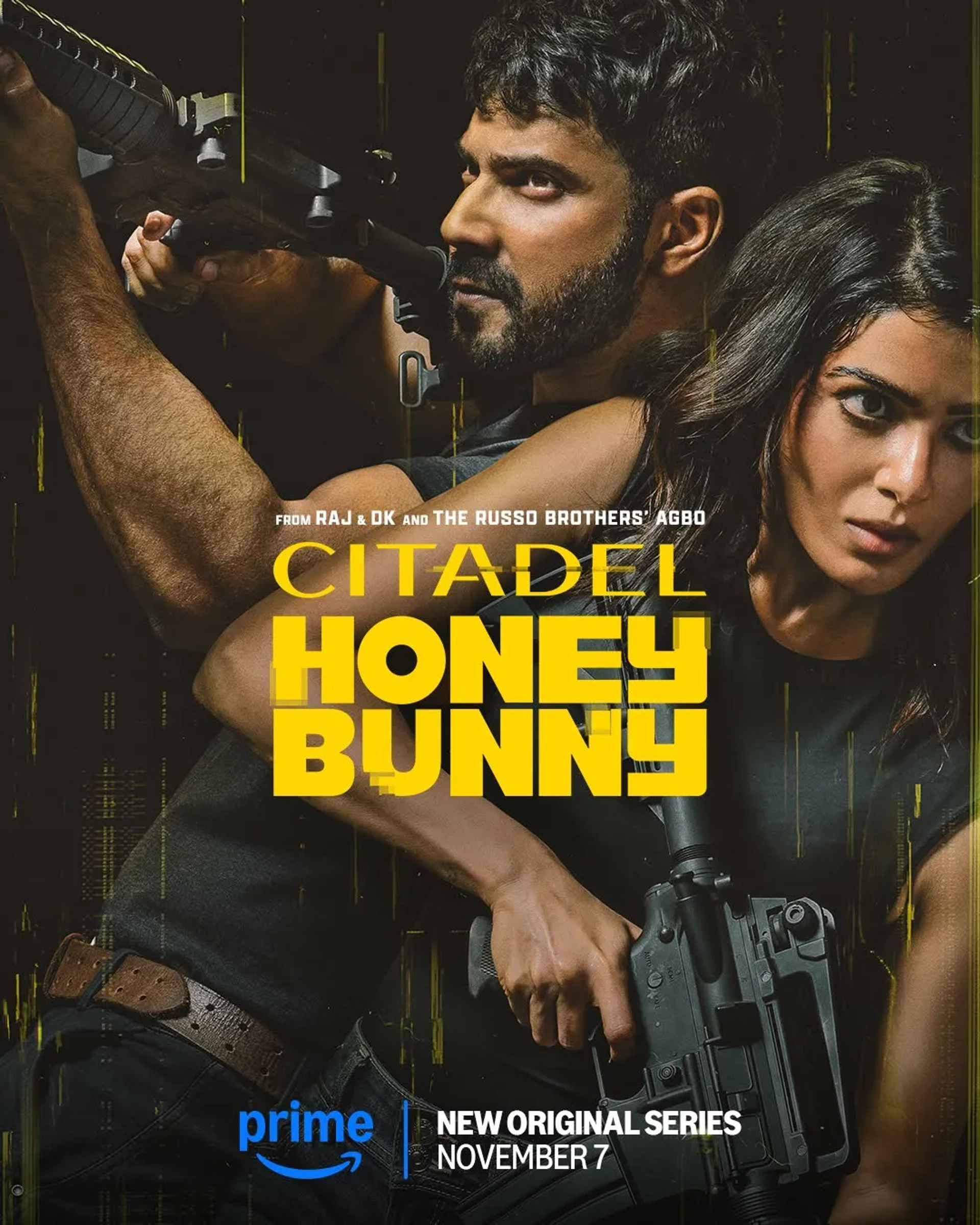 Varun Dhawan and Samantha Ruth Prabhu in Citadel: Honey Bunny (2024)