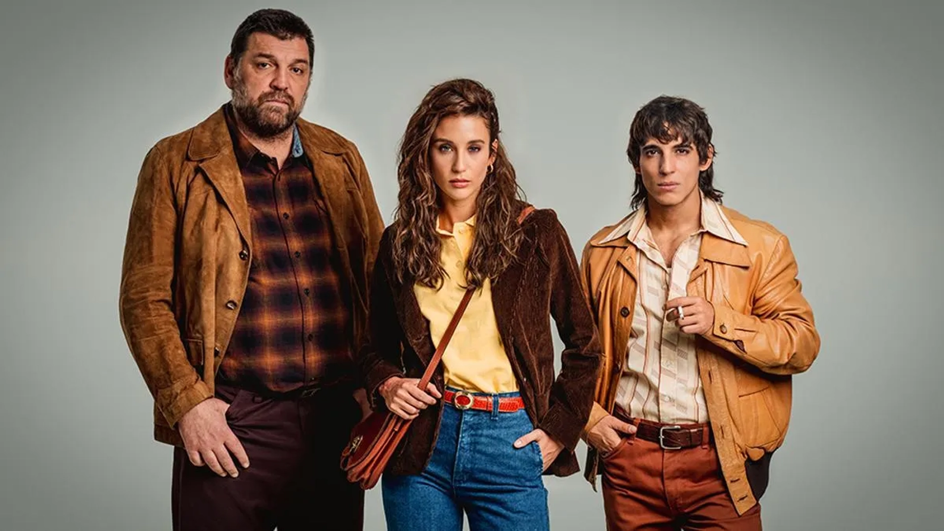 Hovik Keuchkerian, Miguel Herrán, and María Pedraza in Bank Under Siege (2024)