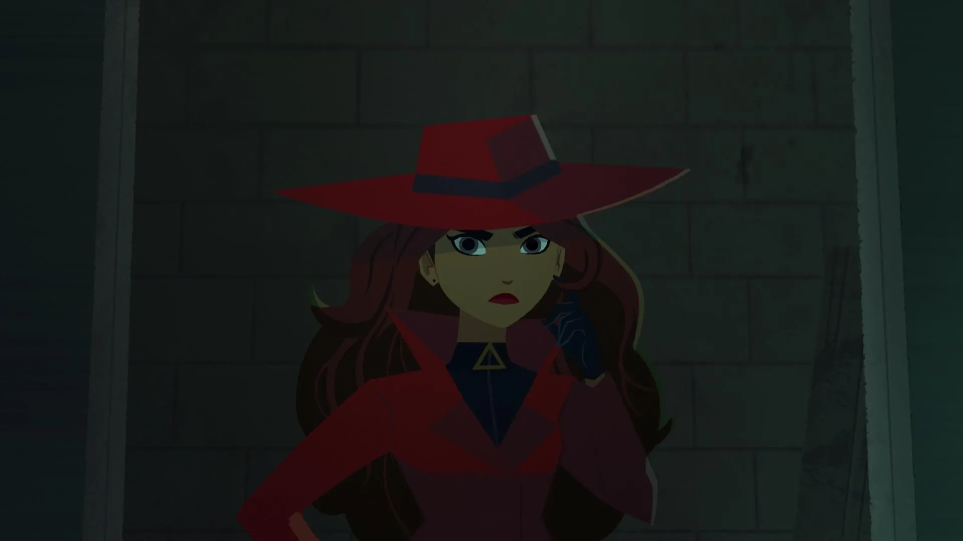 Tom Robbins and Pamela Rodríguez Muñoz in Carmen Sandiego (2019)