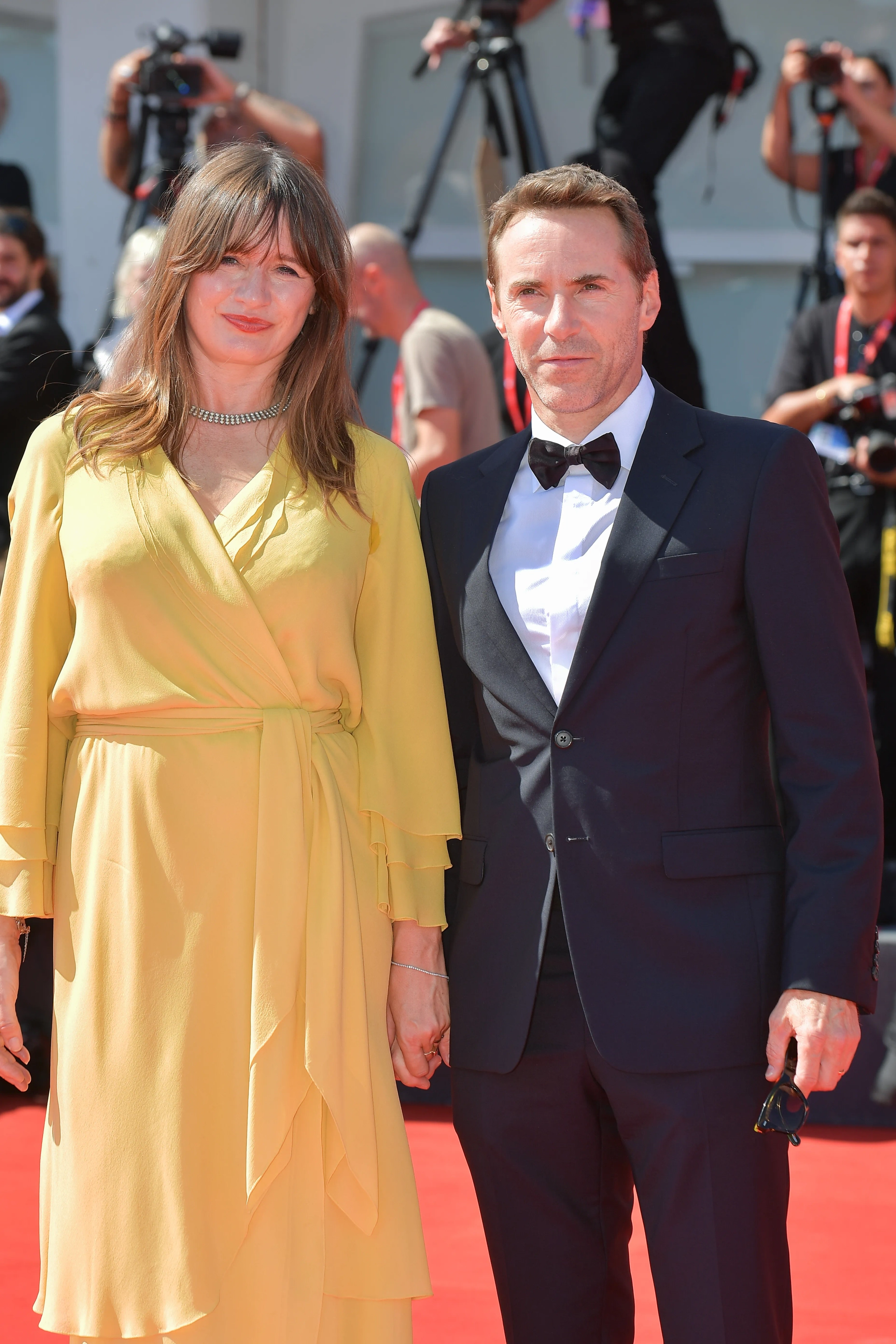 Alessandro Nivola and Emily Mortimer at an event for The Brutalist (2024)