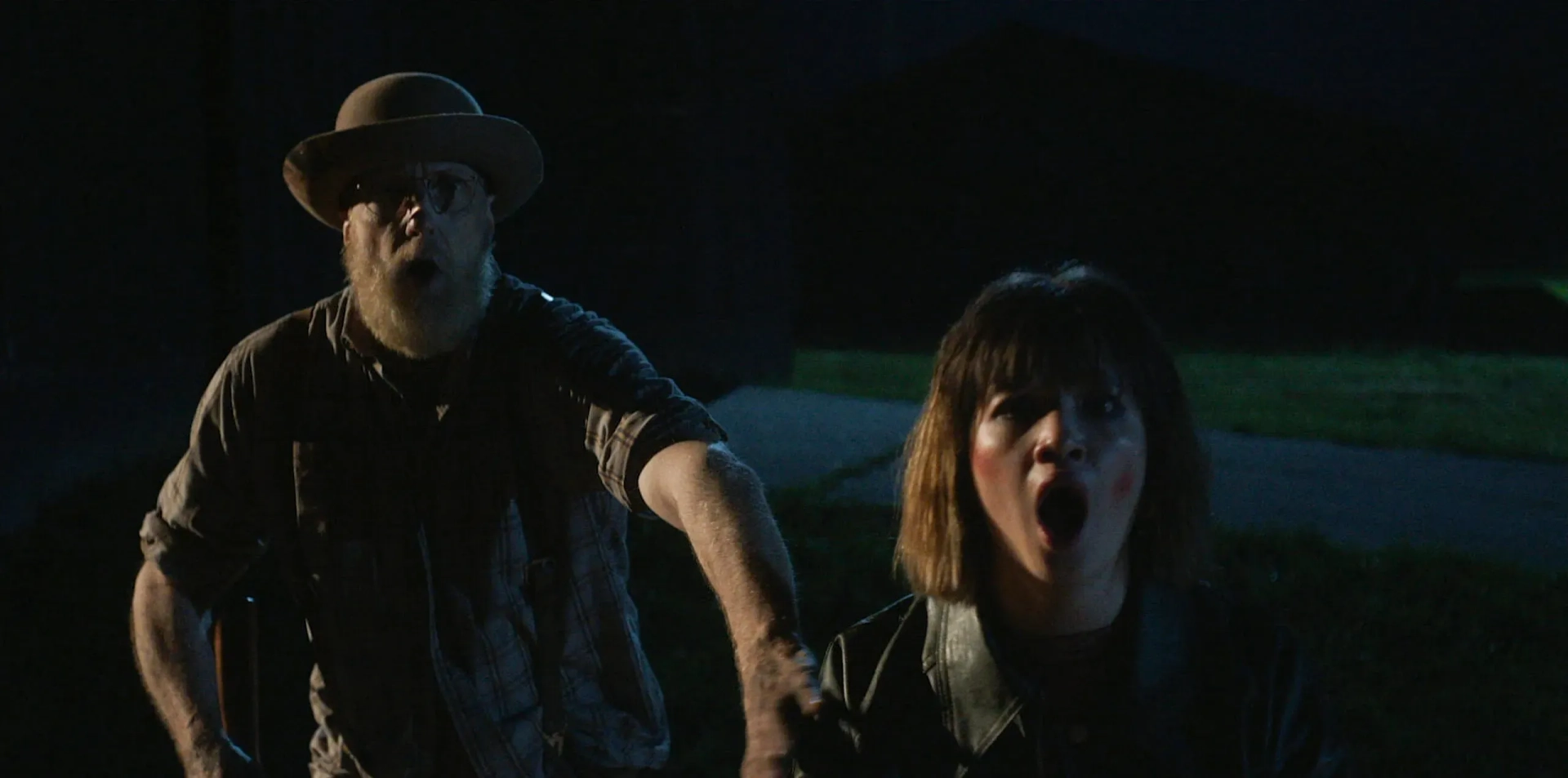 Chris Elliott and Peyton Elizabeth Lee in Carved (2024)