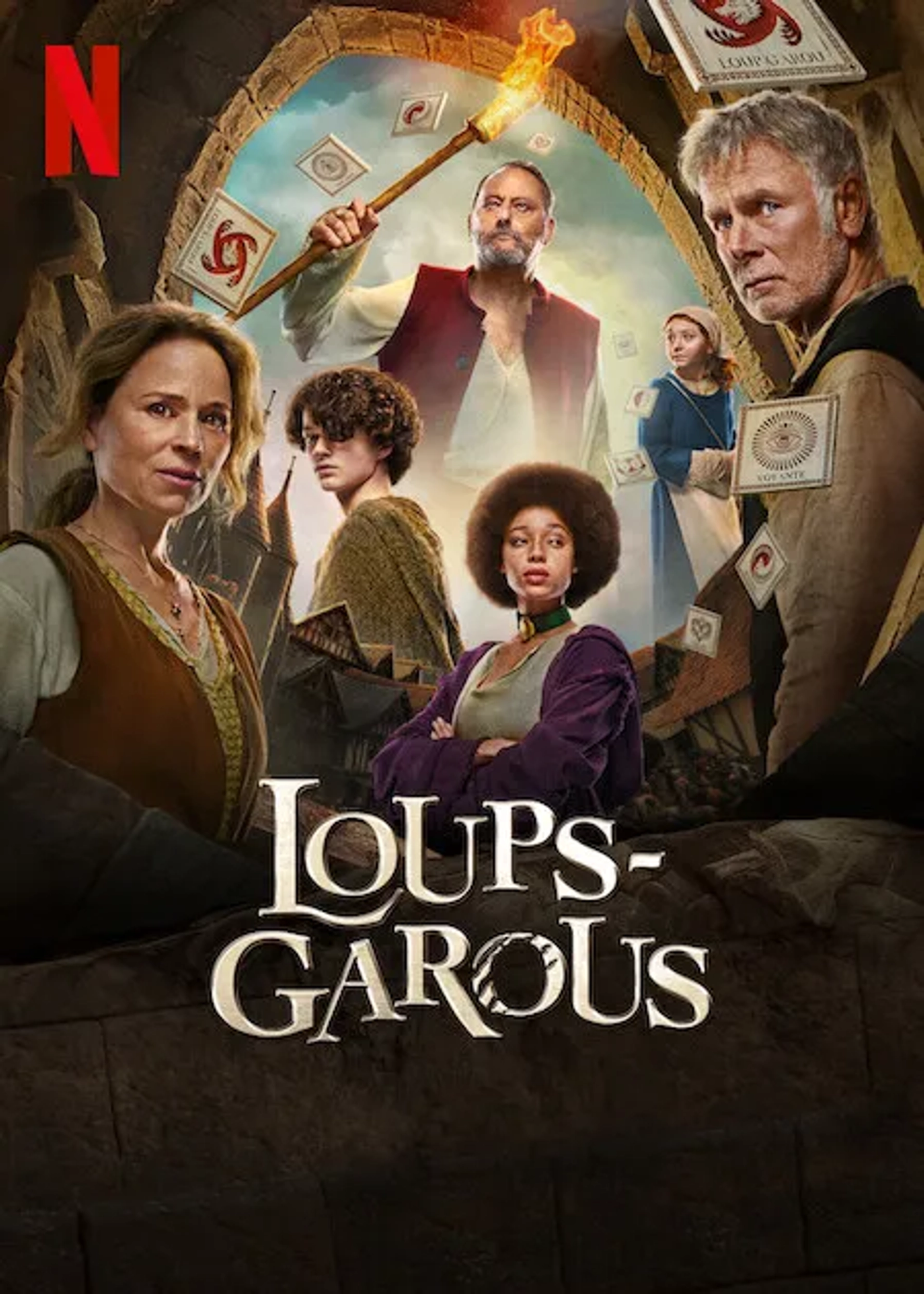 Jean Reno, Suzanne Clément, Franck Dubosc, Raphael Romand, Alizée Caugnies, and Lisa Do Couto Teixeira in Family Pack (2024)