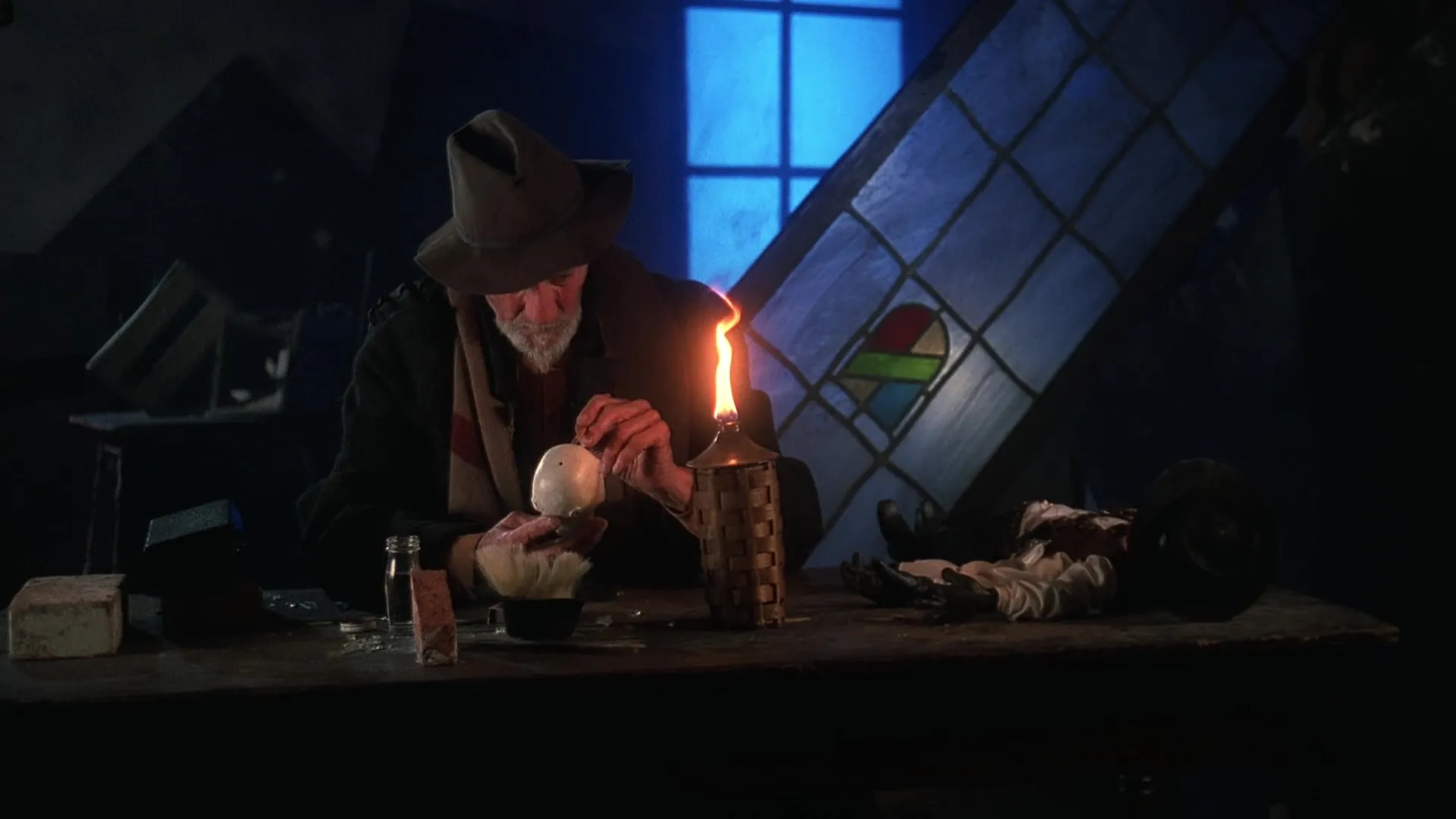 Guy Rolfe in Puppet Master III: Toulon's Revenge (1991)