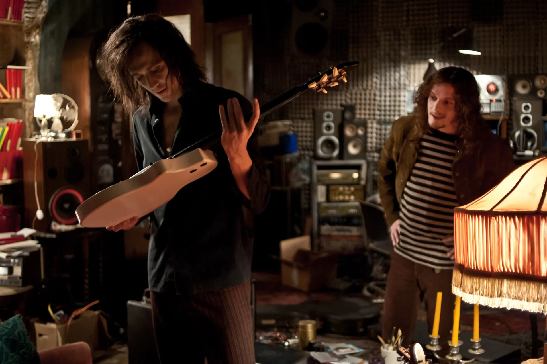 Anton Yelchin and Tom Hiddleston in Only Lovers Left Alive (2013)