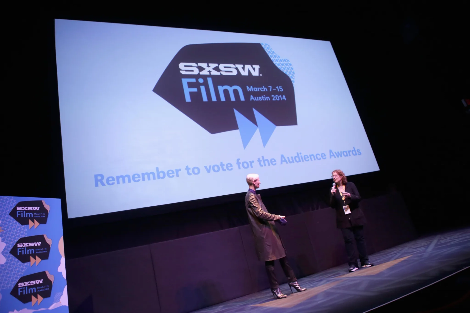 Janet Pierson and Tilda Swinton at an event for Only Lovers Left Alive (2013)