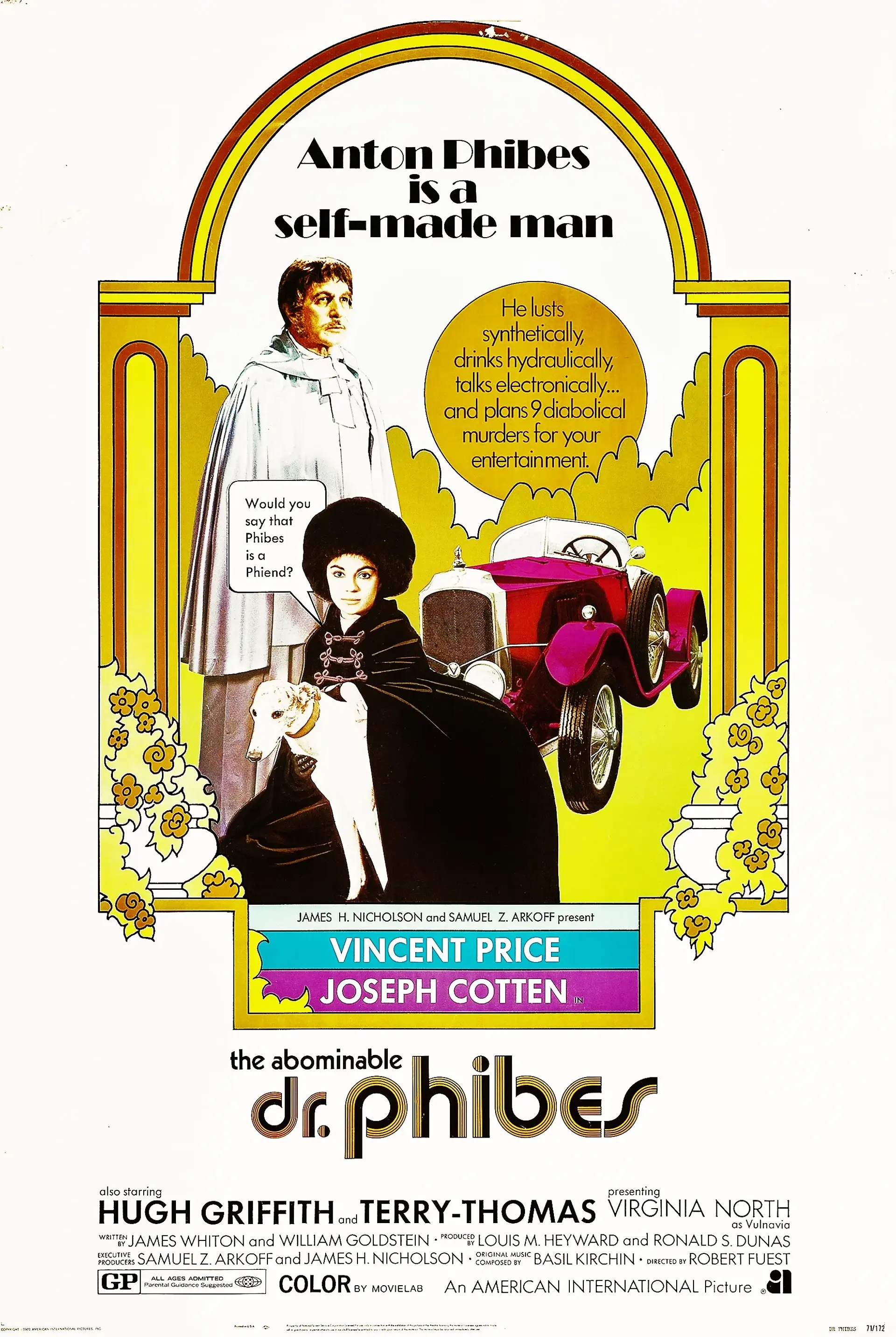 فیلم دکتر فیبس ناپسند (The Abominable Dr. Phibes 1971)