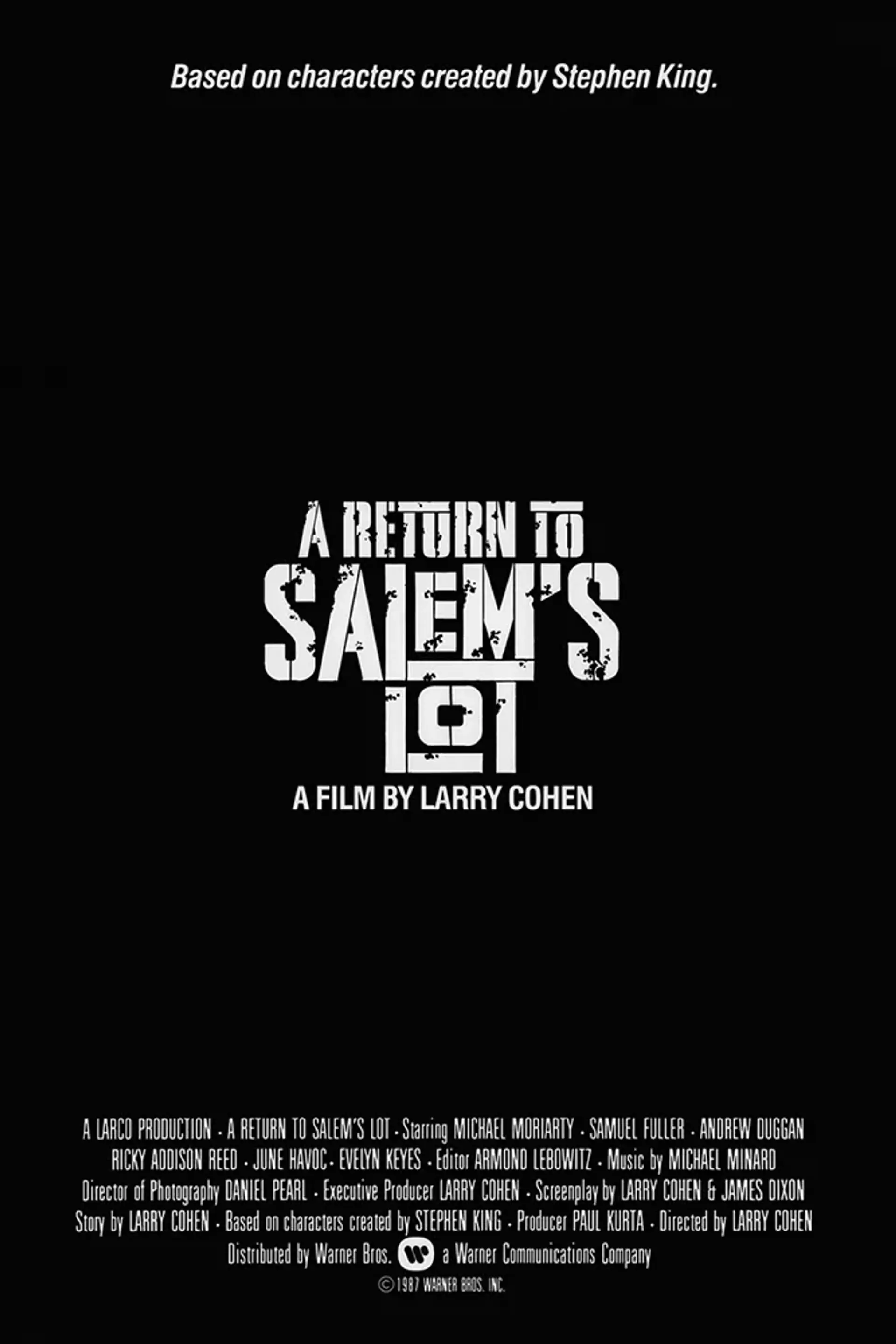 فیلم بازگشت به سیلمز لات (A Return to Salem's Lot 1987)