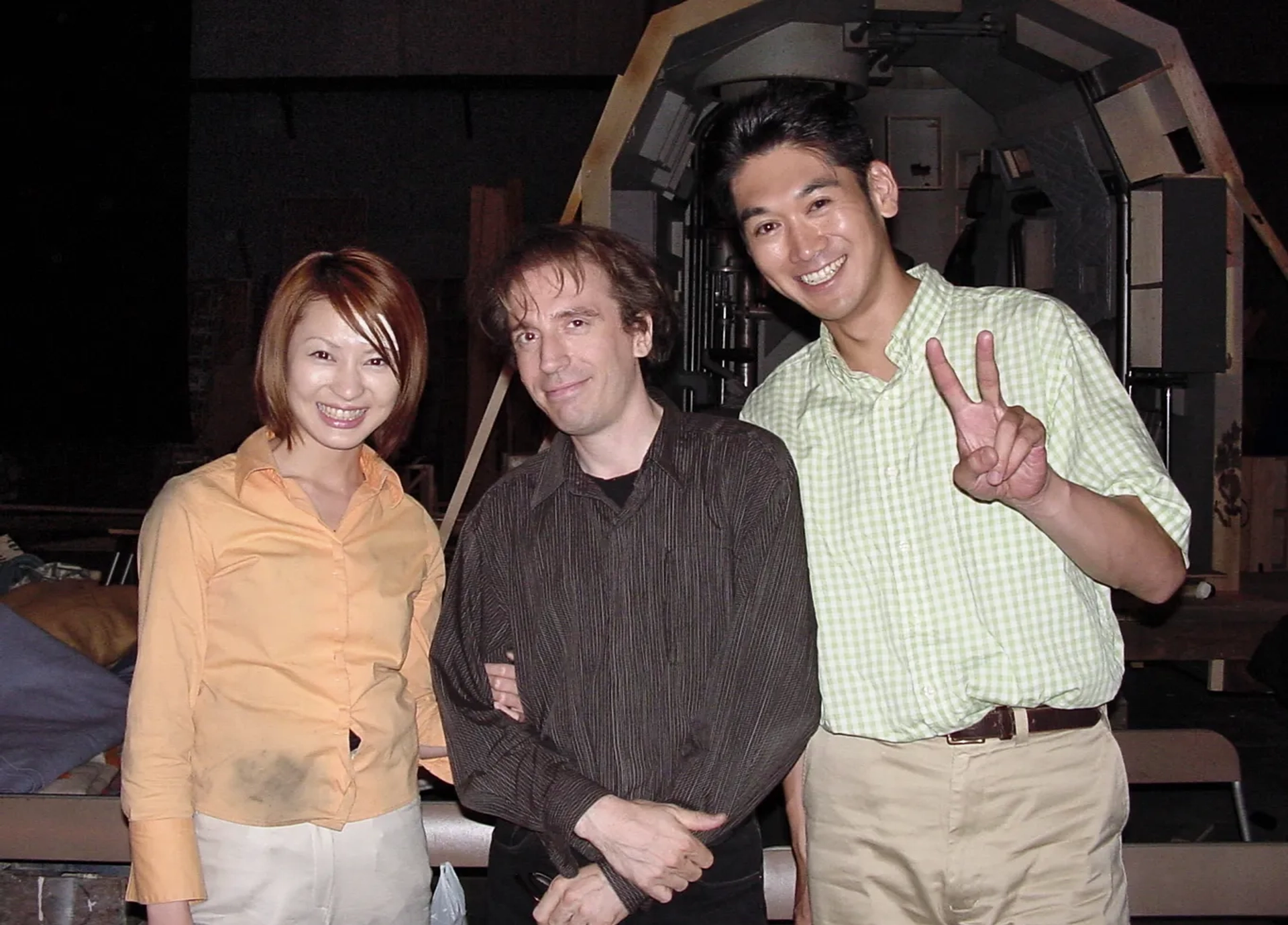 Chiharu Niiyama, Masahiro Kobayashi, and Norman England in Godzilla, Mothra and King Ghidorah: Giant Monsters All-Out Attack (2001)