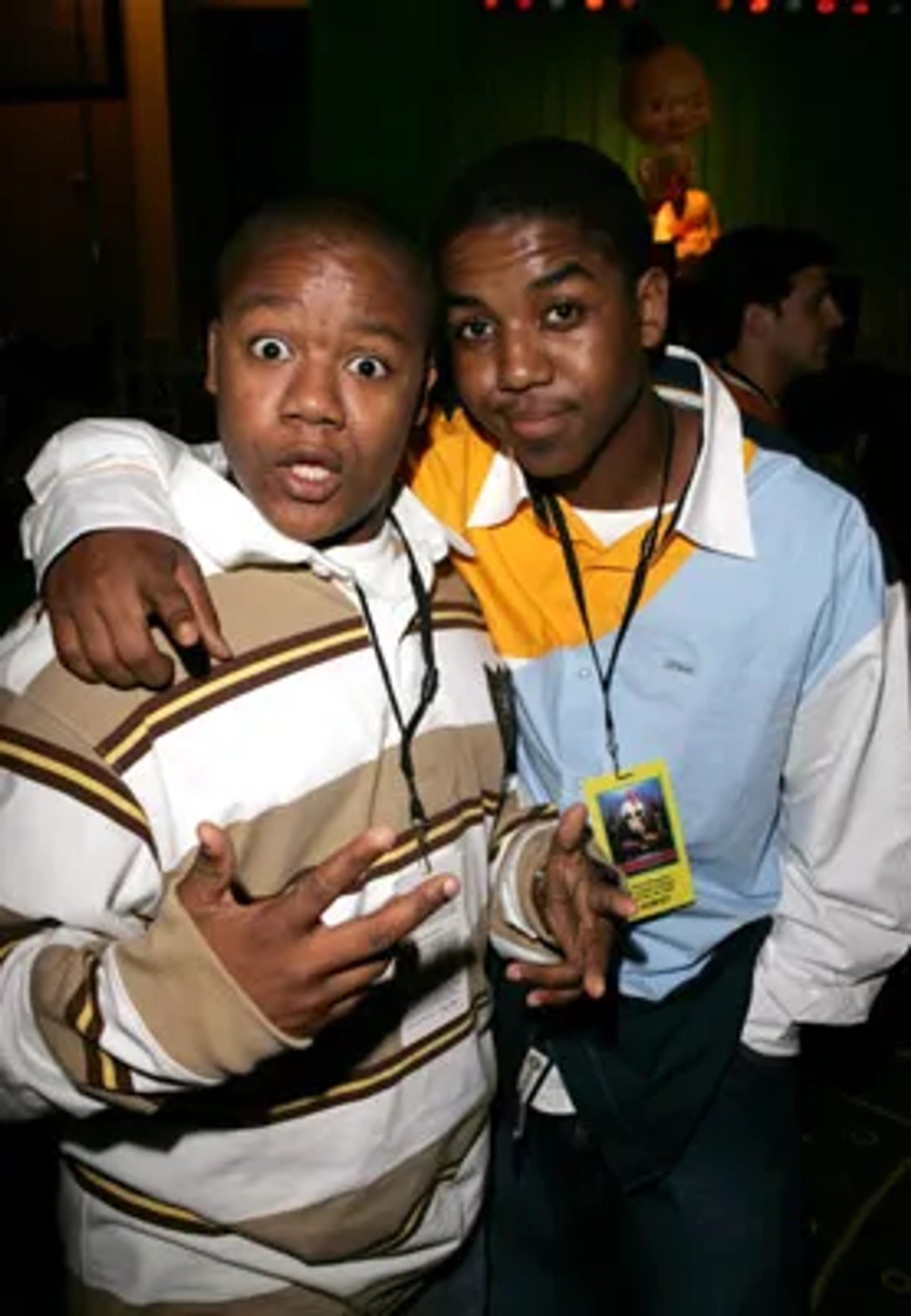 Kyle Massey and Christopher Massey at an event for Chicken Little (2005)