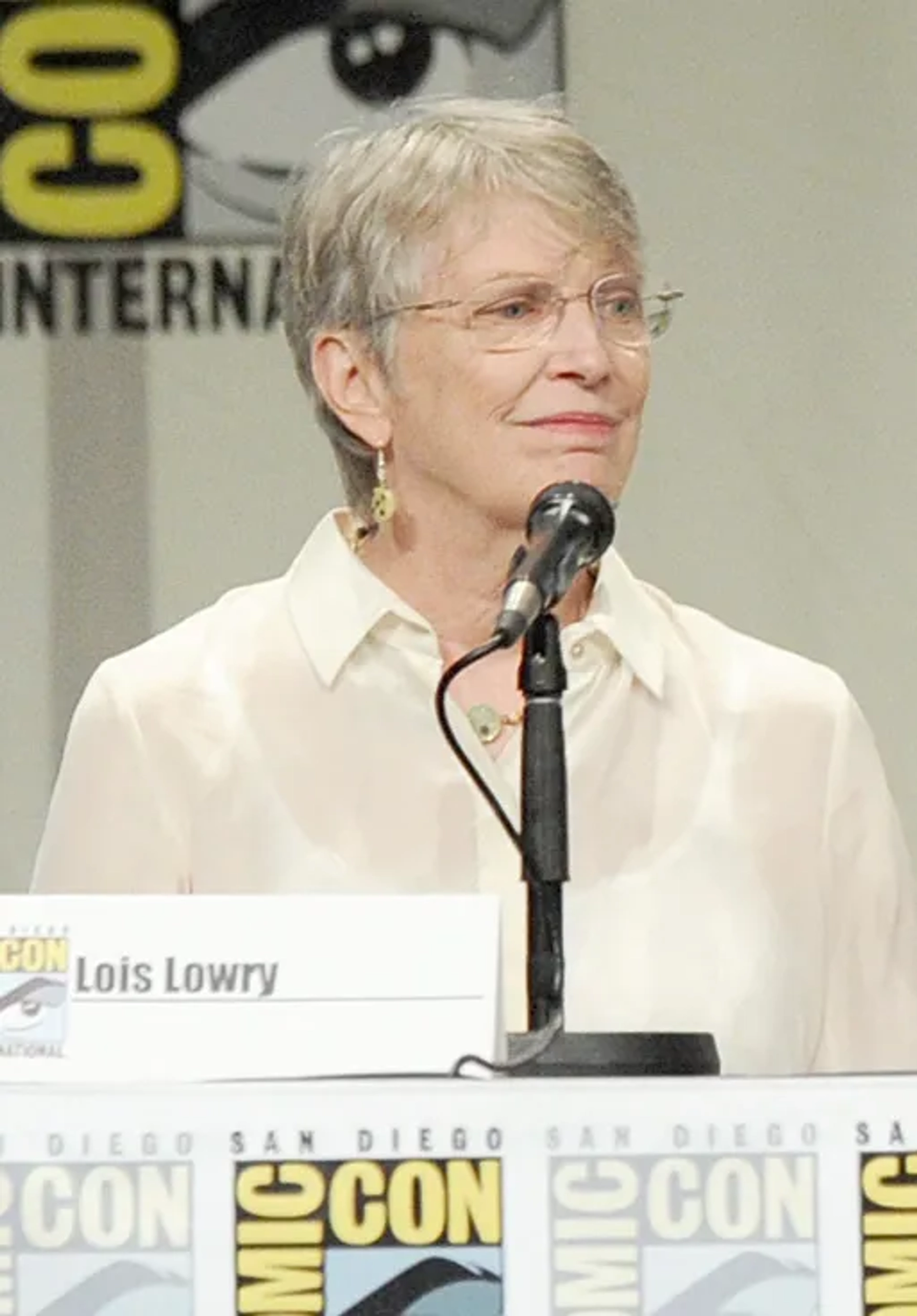 Lois Lowry at an event for The Giver (2014)