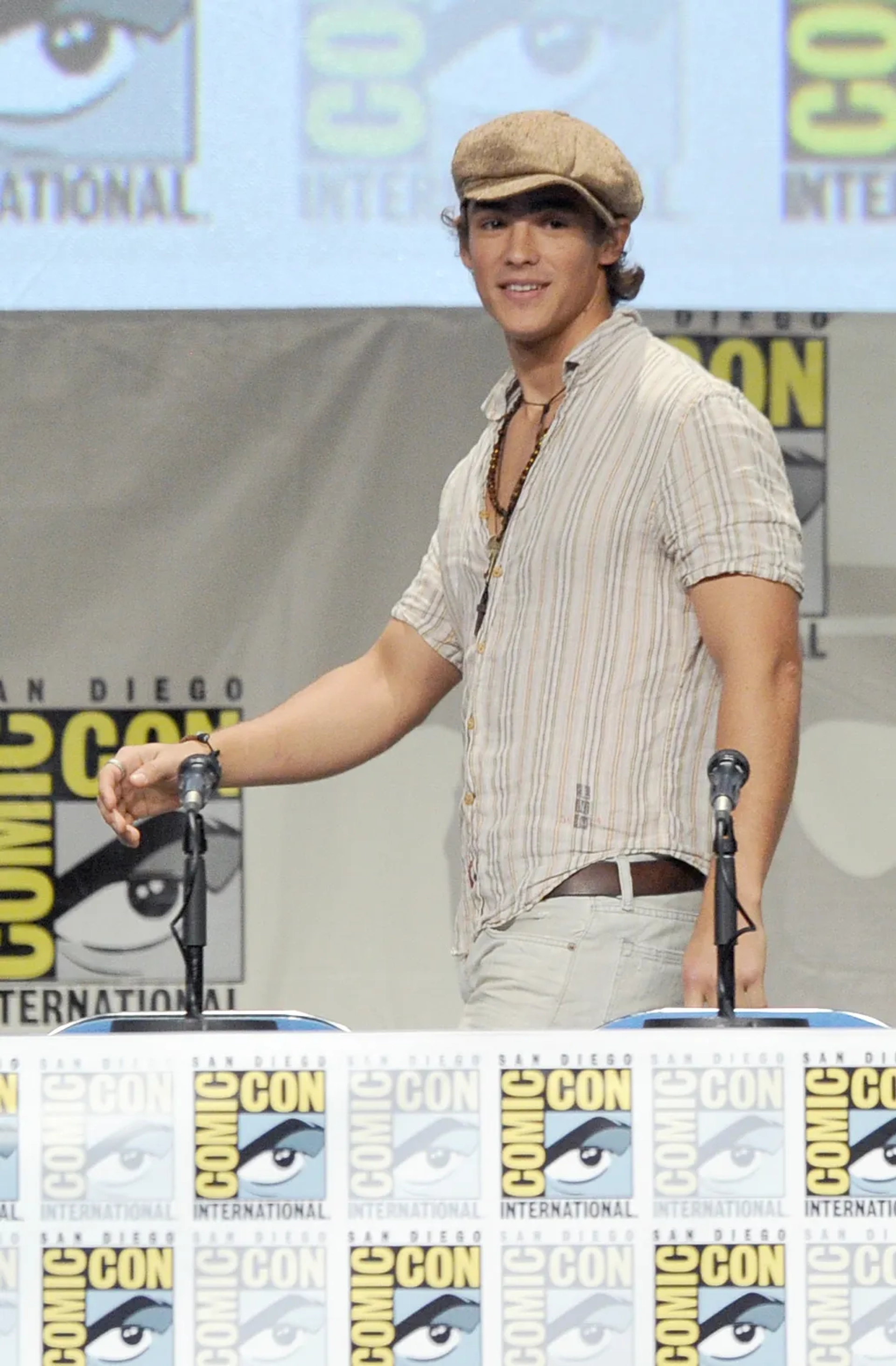 Brenton Thwaites at an event for The Giver (2014)