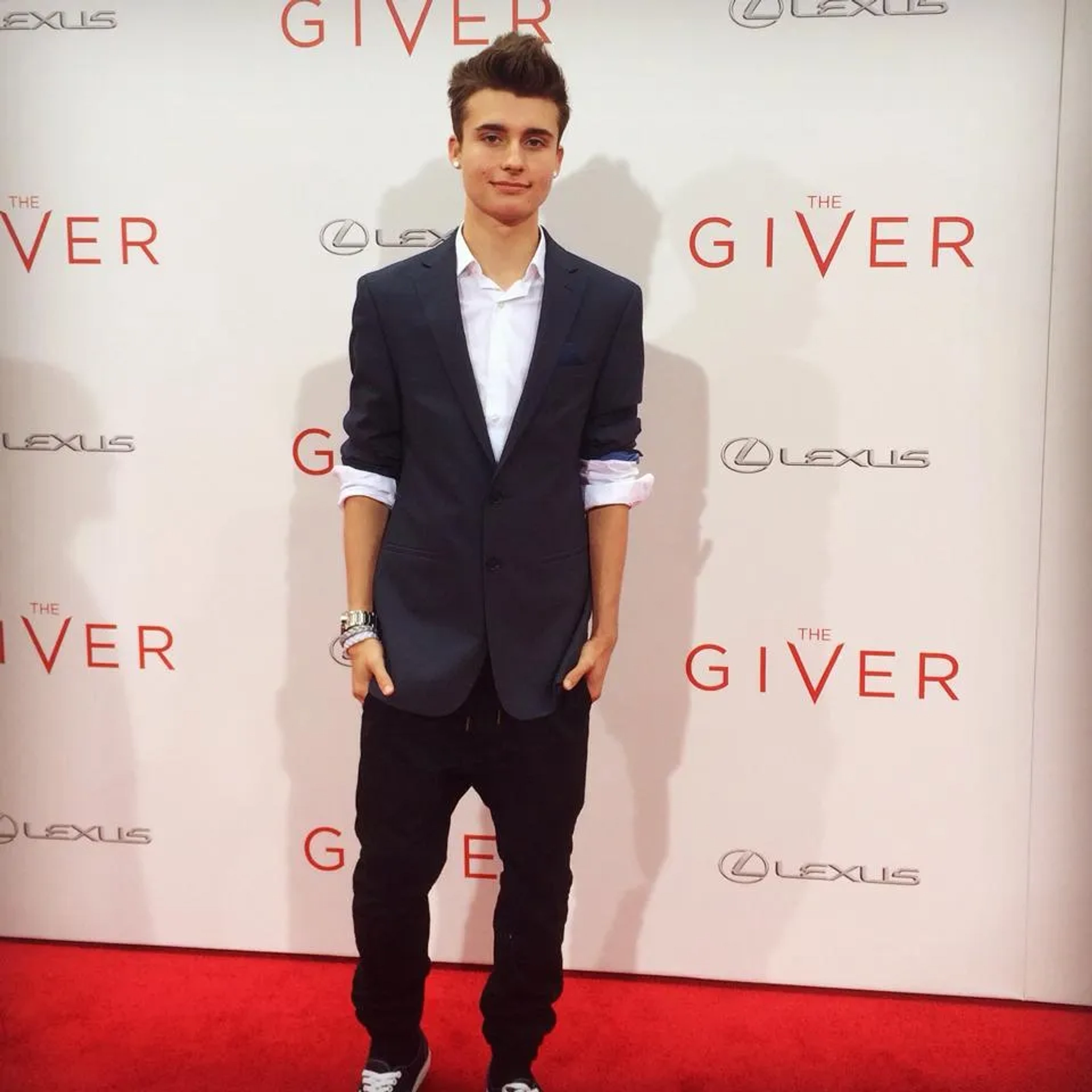 WeeklyChris Collins at an event for The Giver (2014)