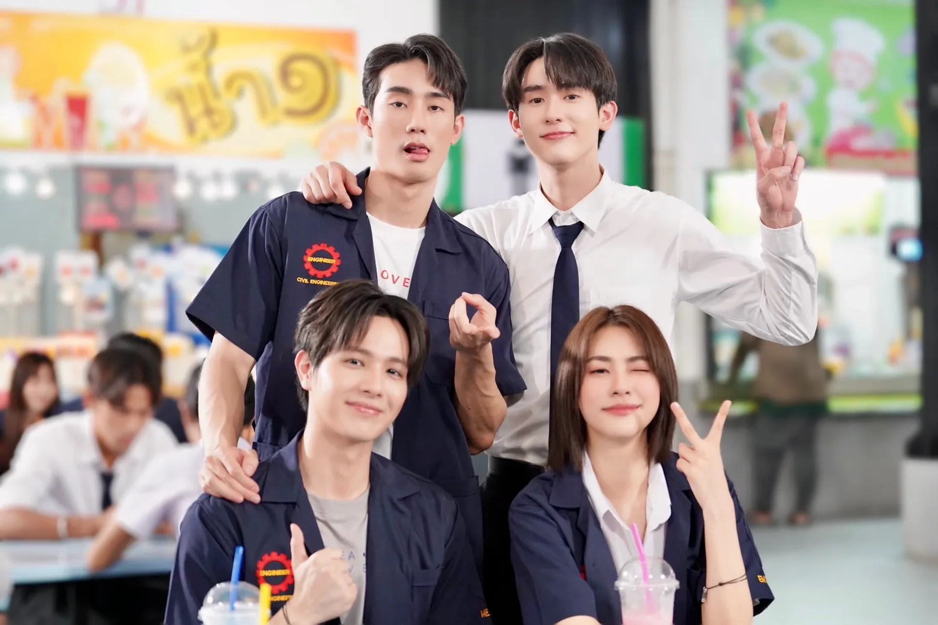 Kasidet Plookphol, Jiratchapong Srisang, Thasorn Klinnium, and Fluke Jeeratch Wongpian in Perfect10 Liners (2024)