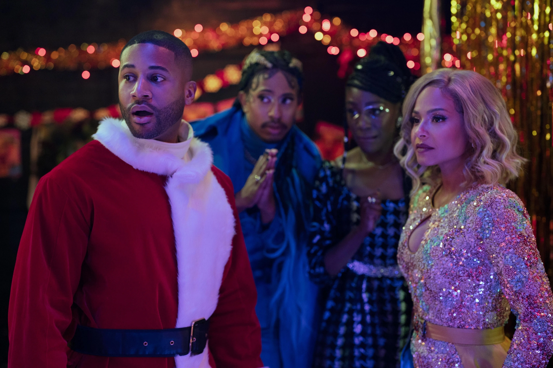 Christina Milian, Devale Ellis, Tymika Tafari, and Kalen Allen in Meet Me Next Christmas (2024)
