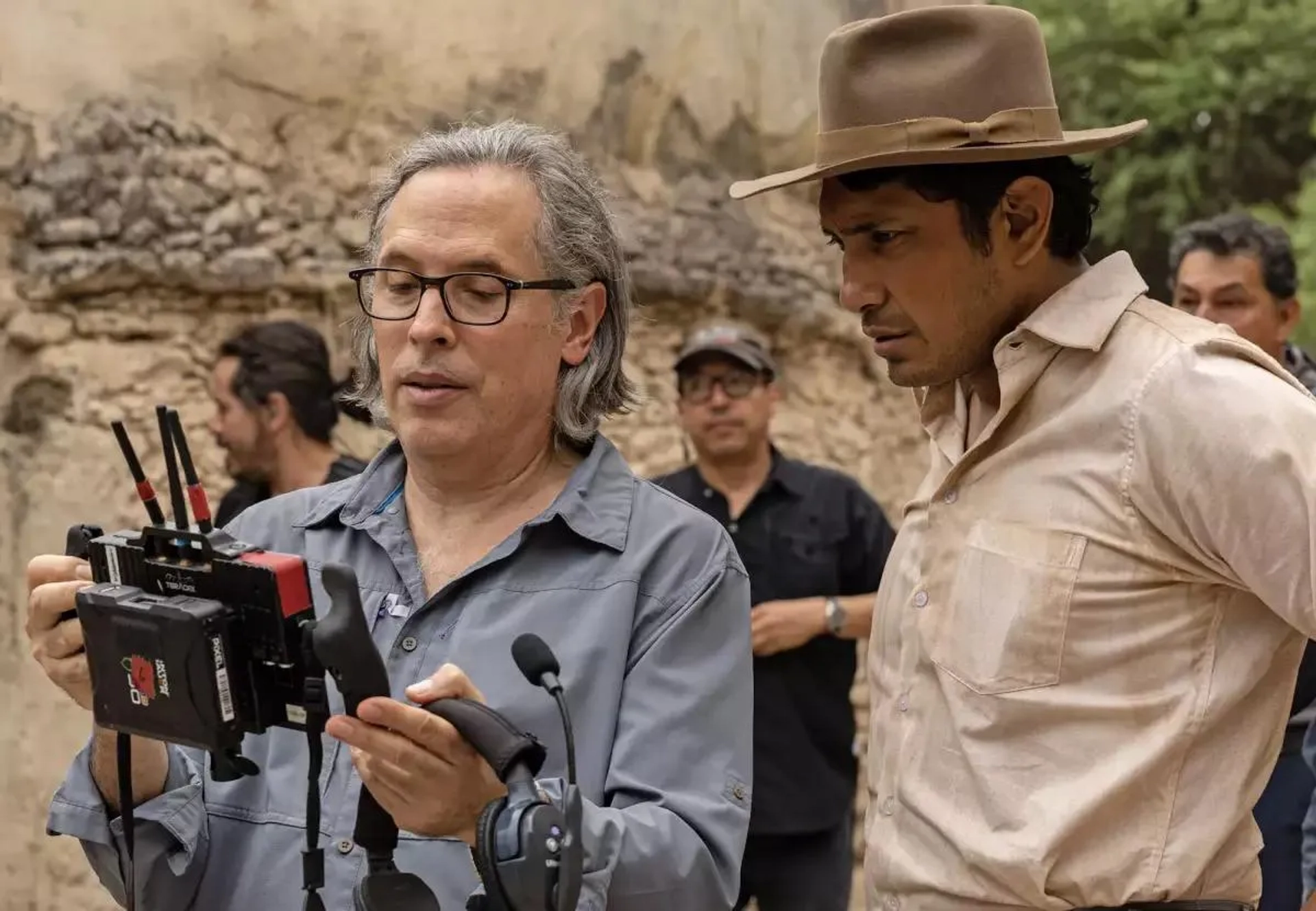 Rodrigo Prieto and Tenoch Huerta in Pedro Páramo (2024)