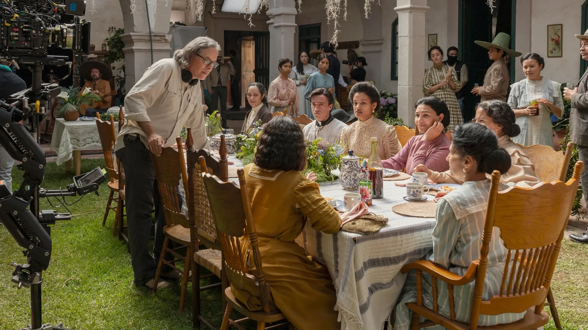 Rodrigo Prieto, Dolores Heredia, Roberto Sosa, and Ishbel Bautista in Pedro Páramo (2024)