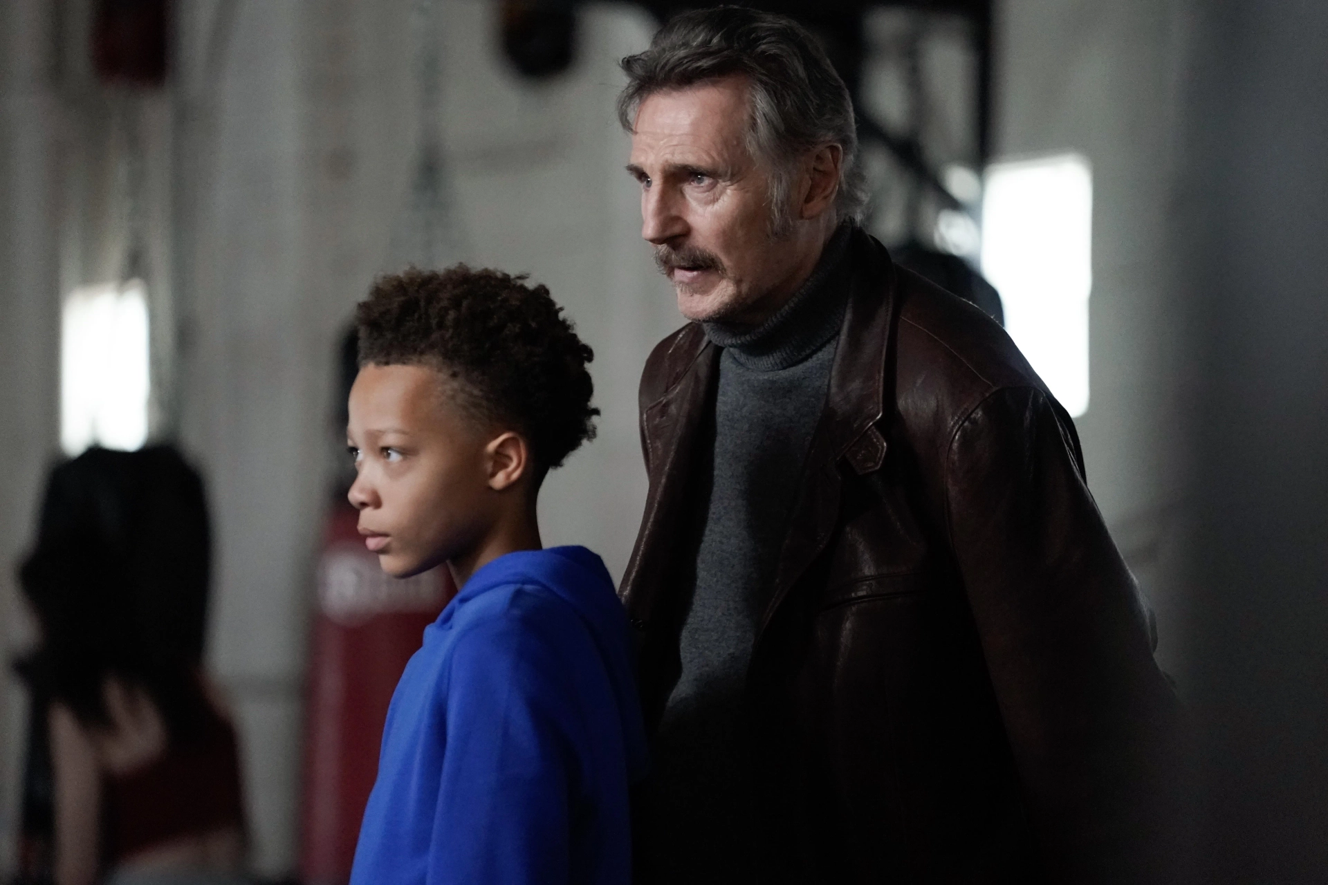 Liam Neeson and Terrence Pulliam in Absolution (2024)