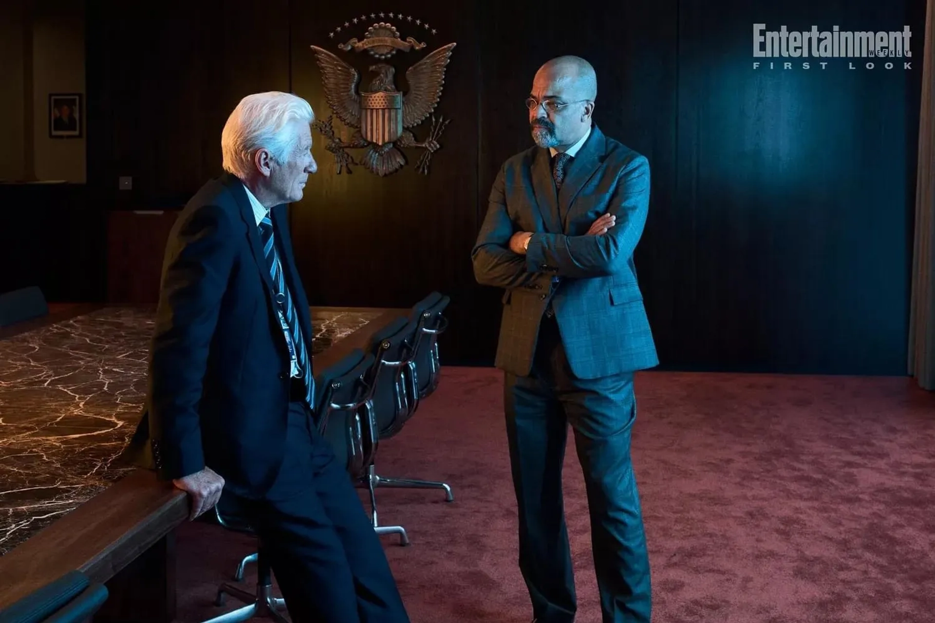 Richard Gere and Jeffrey Wright in The Agency (2024)