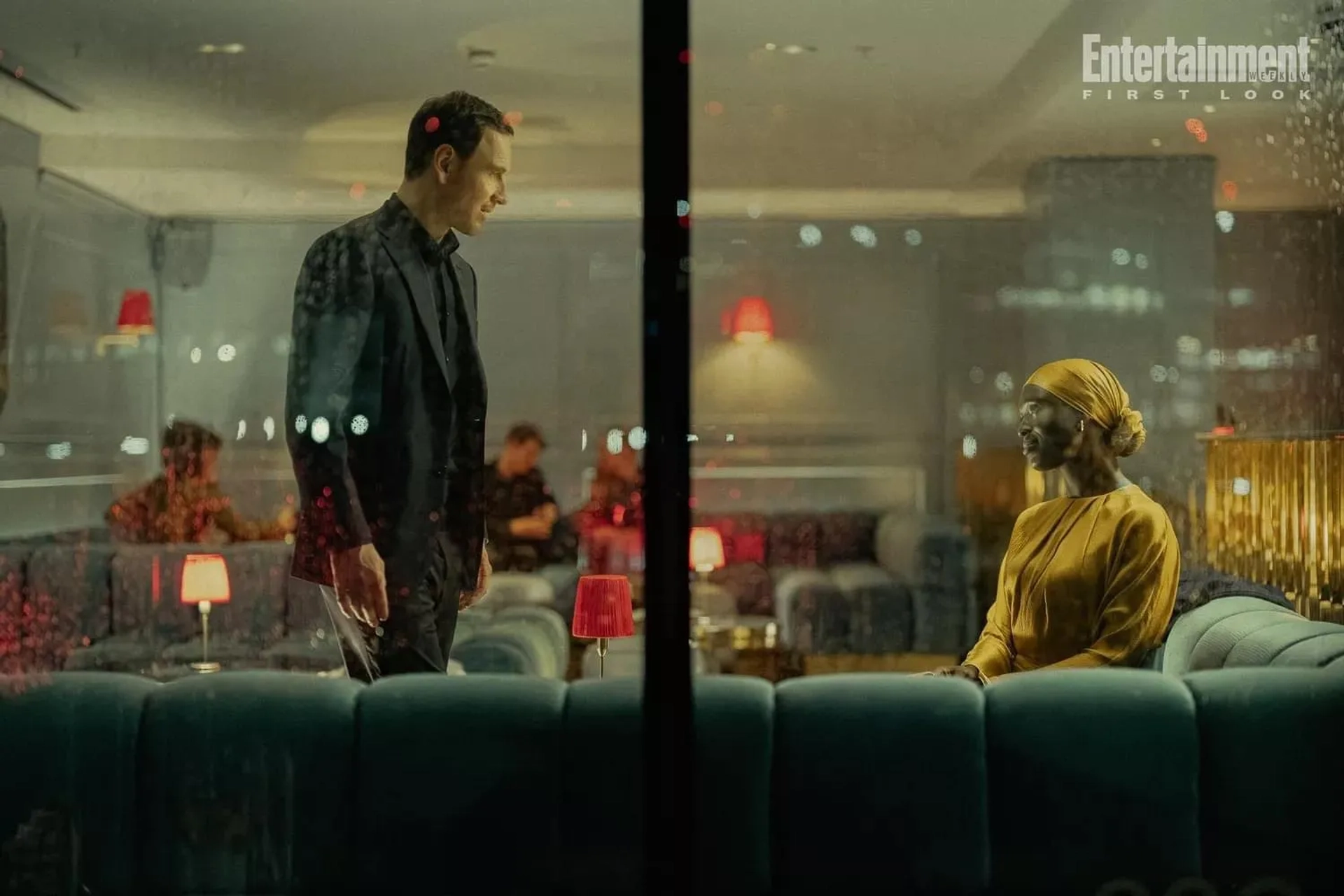 Michael Fassbender and Jodie Turner-Smith in The Agency (2024)