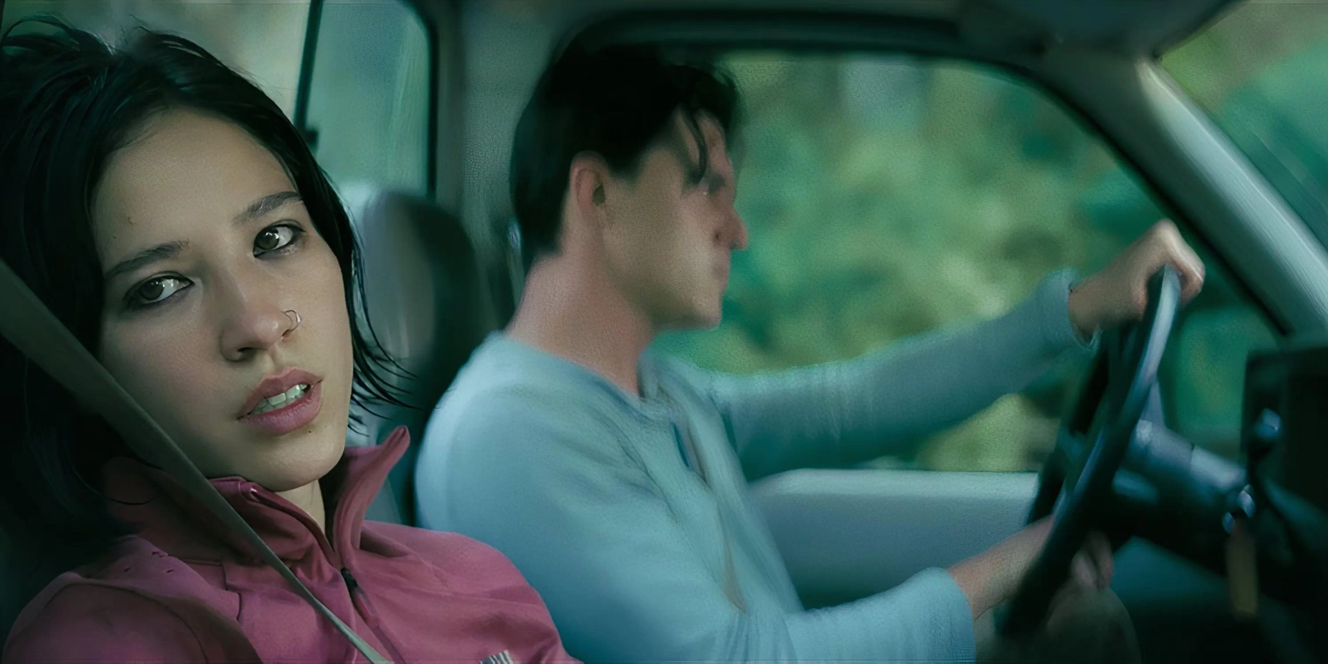 Finn Wittrock and Kelsey Asbille in Don't Move (2024)
