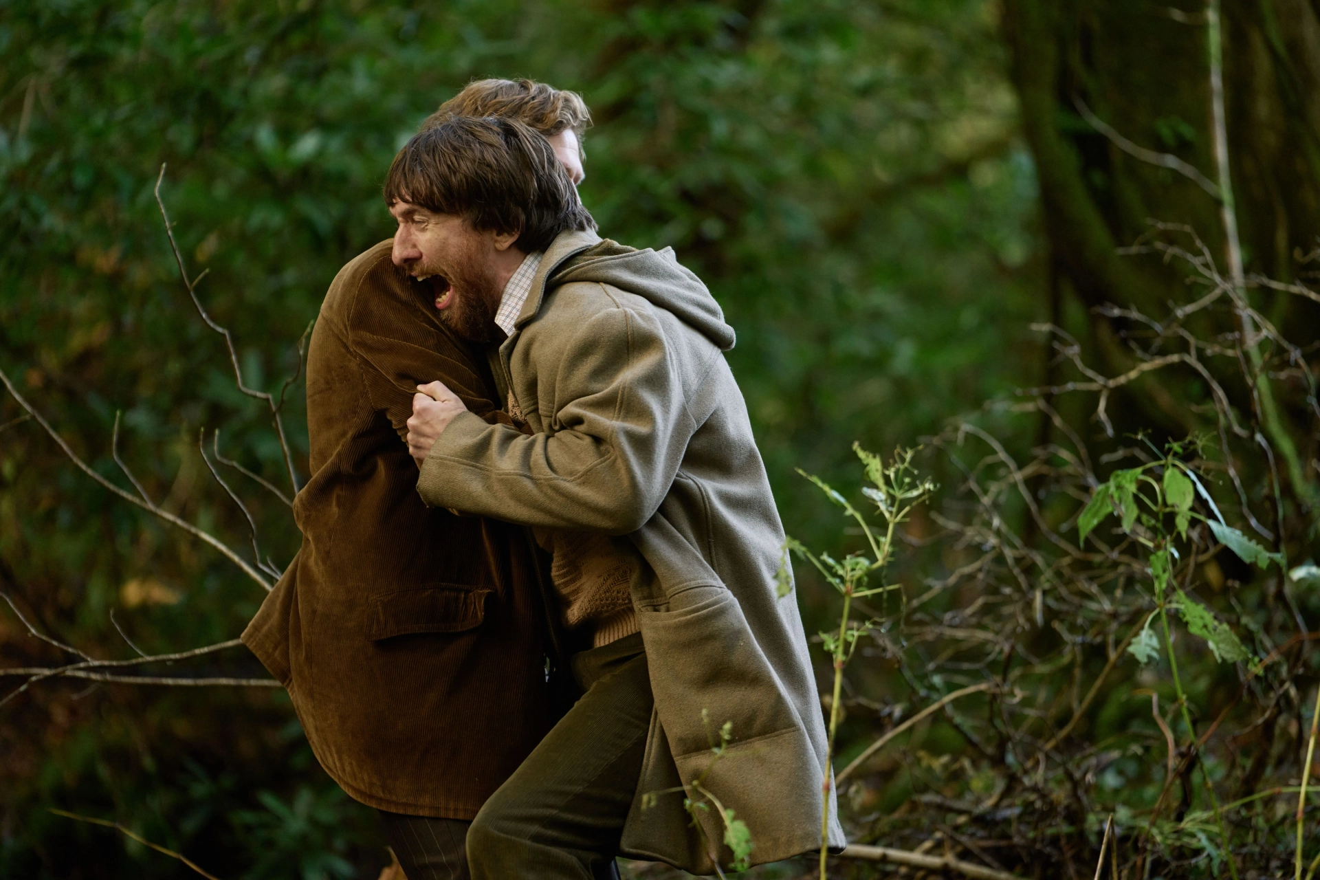 Scott Arthur and Gruffudd Glyn in Steeltown Murders (2023)