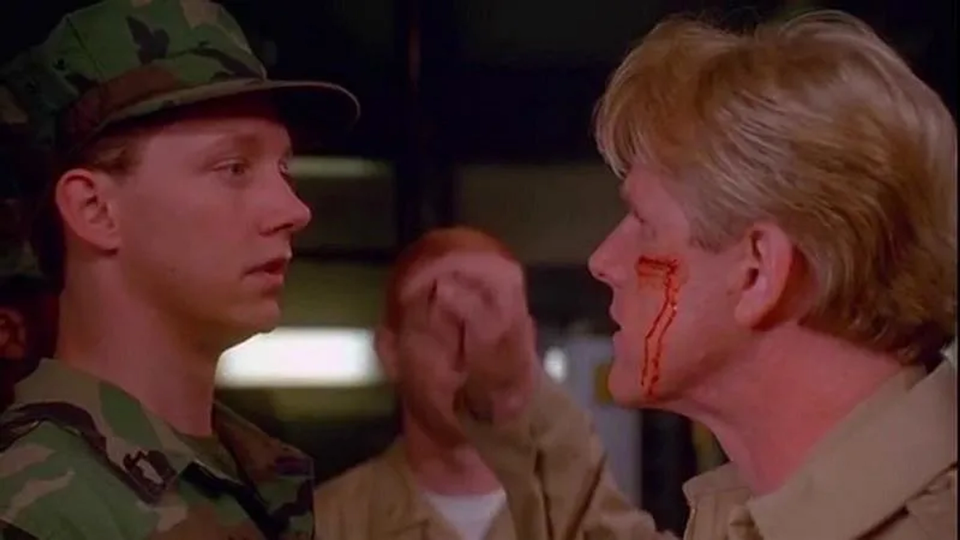 Gary Busey and Tom Wood in Under Siege (1992)