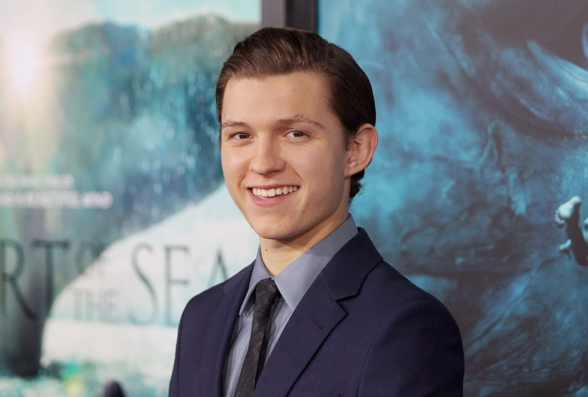 Tom Holland at an event for In the Heart of the Sea (2015)