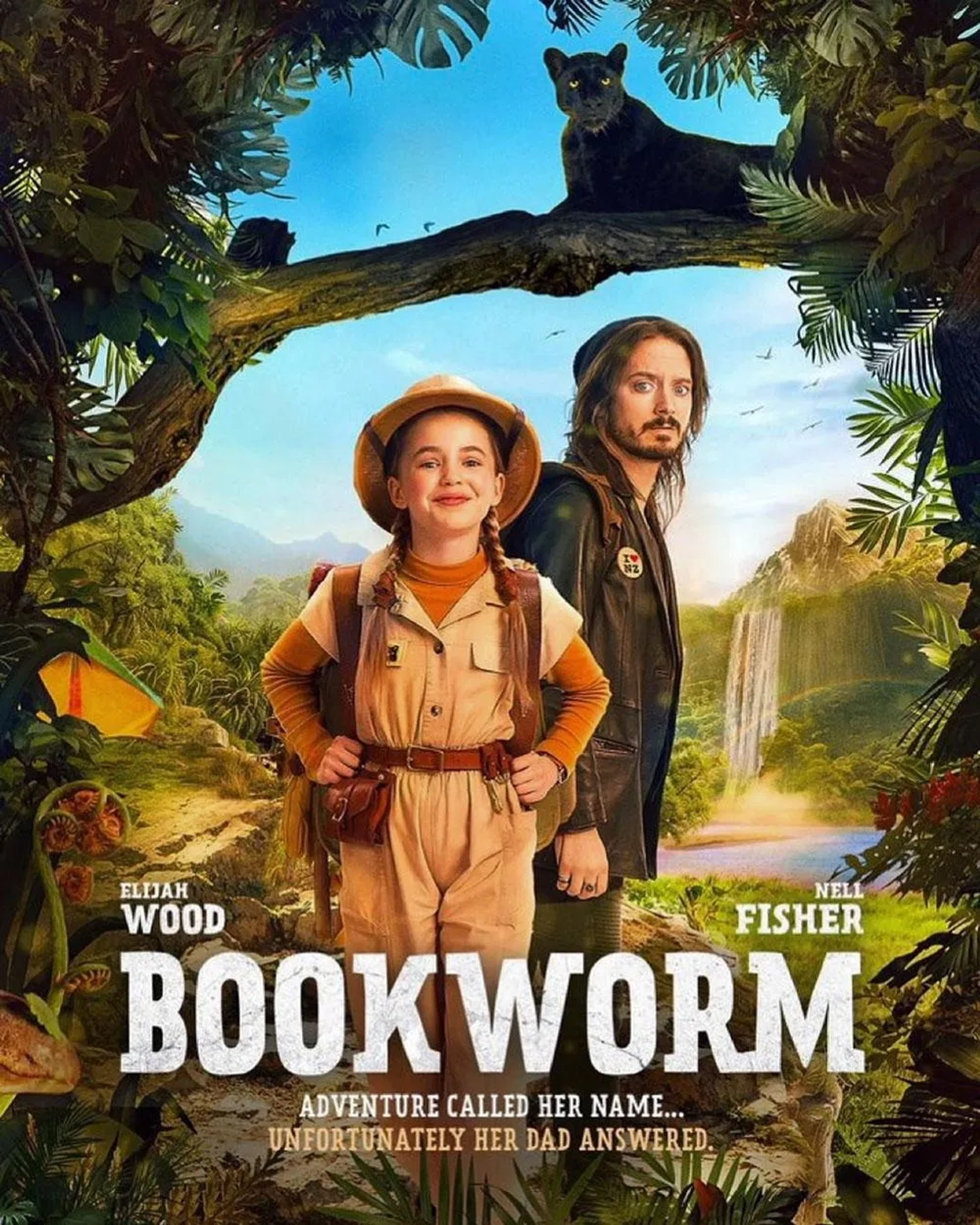 Elijah Wood and Nell Fisher in Bookworm (2024)