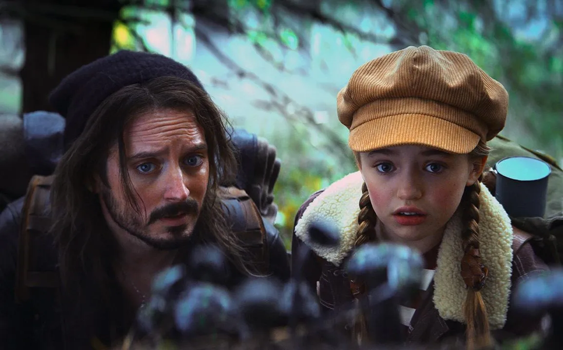 Elijah Wood and Nell Fisher in Bookworm (2024)