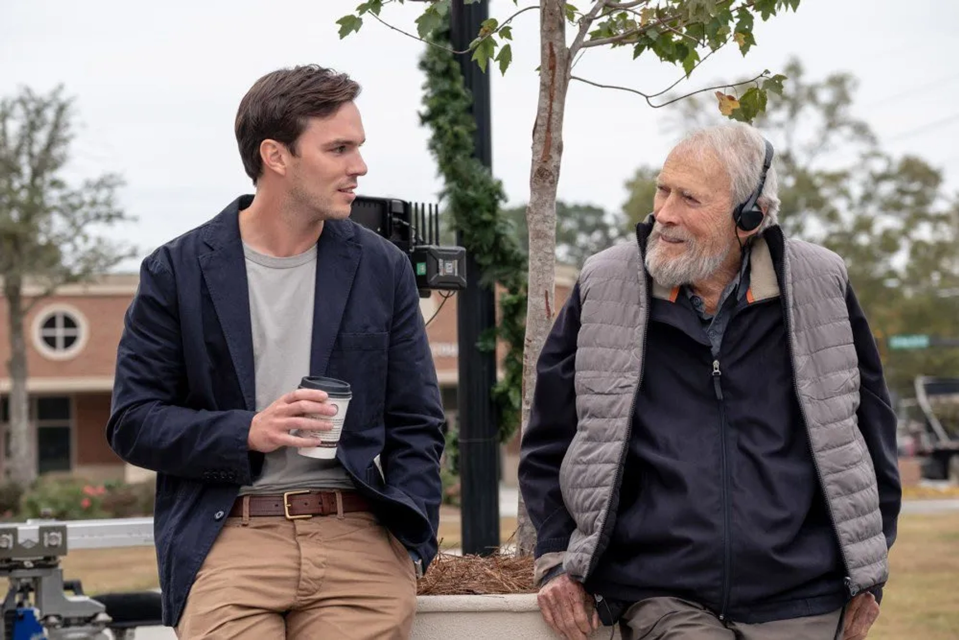 Clint Eastwood and Nicholas Hoult in Juror #2 (2024)