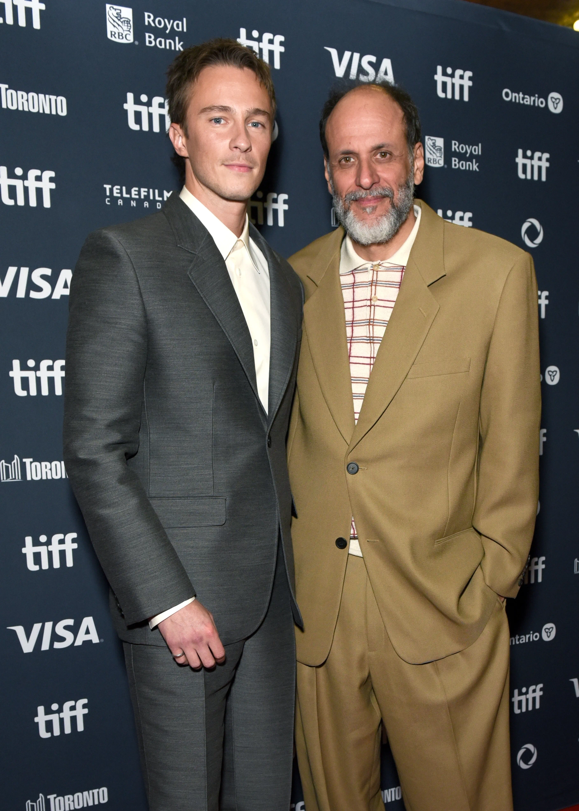 Luca Guadagnino and Drew Starkey at an event for Queer (2024)