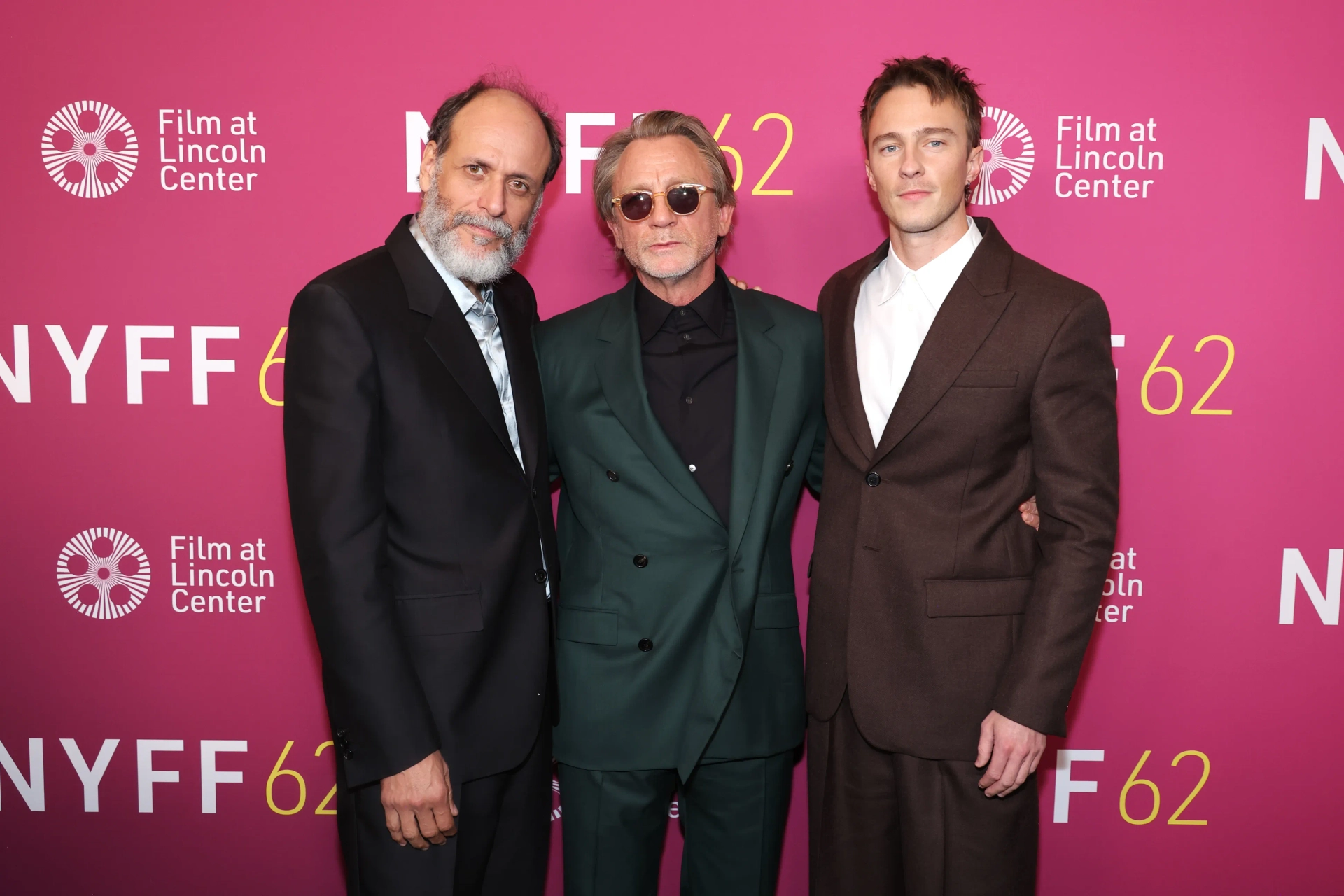 Daniel Craig, Luca Guadagnino, and Drew Starkey at an event for Queer (2024)