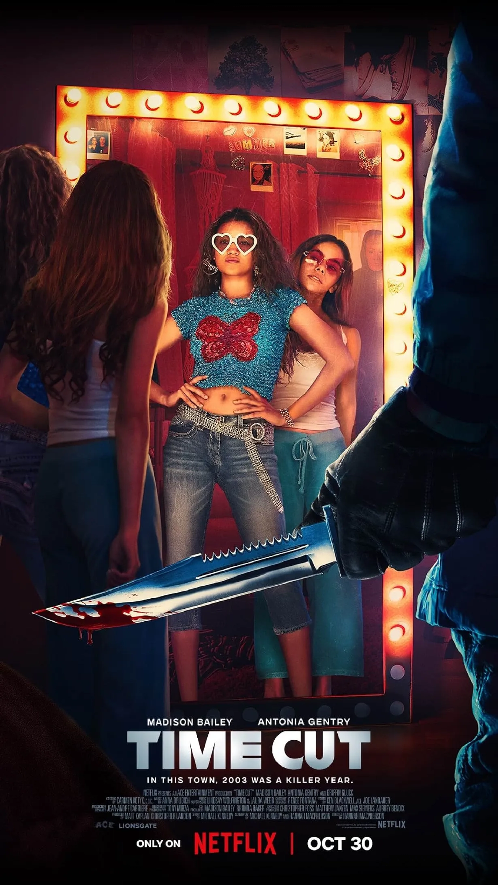 Madison Bailey and Antonia Gentry in Time Cut (2024)
