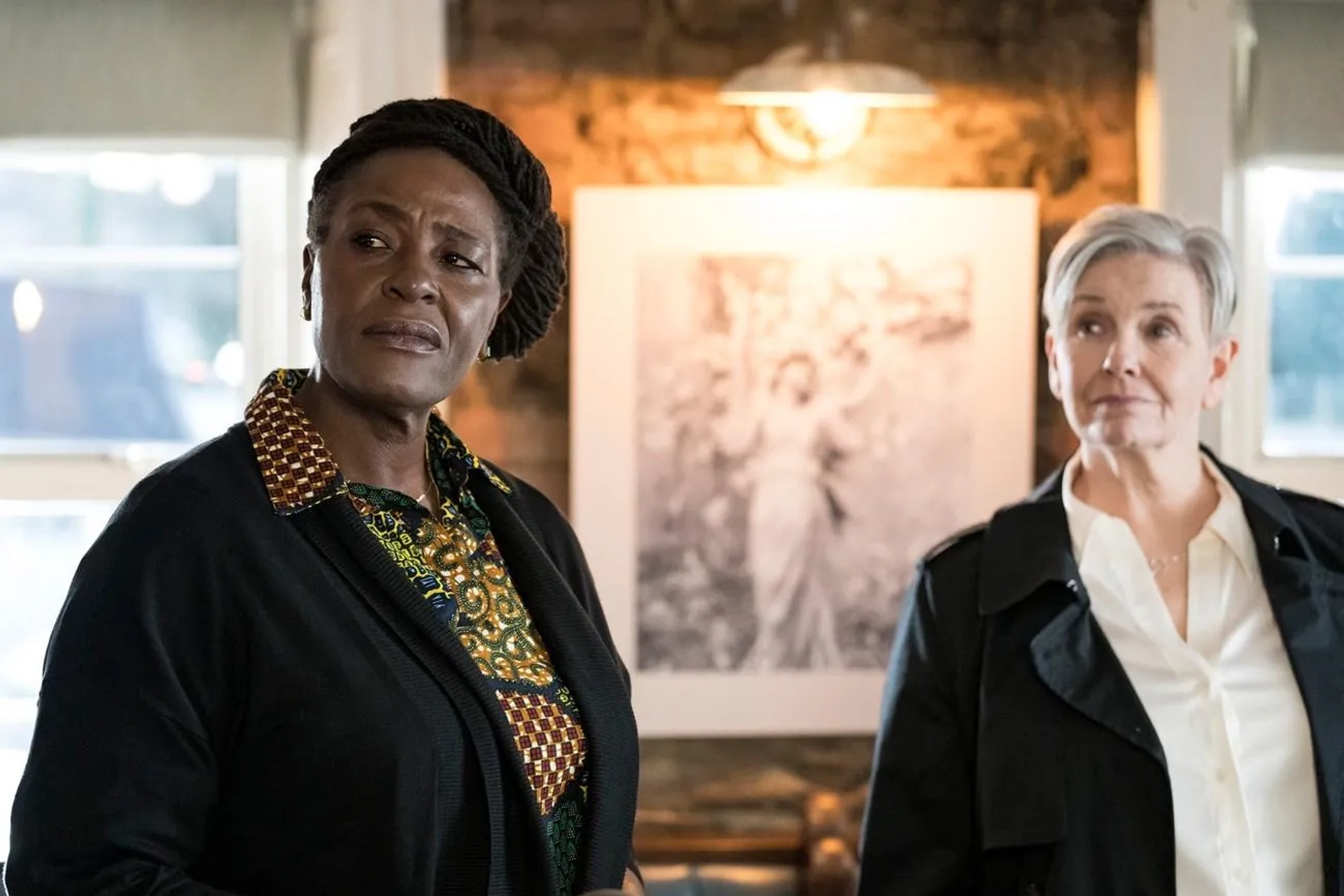 Sharon D. Clarke and Allison Harding in Ellis (2024)