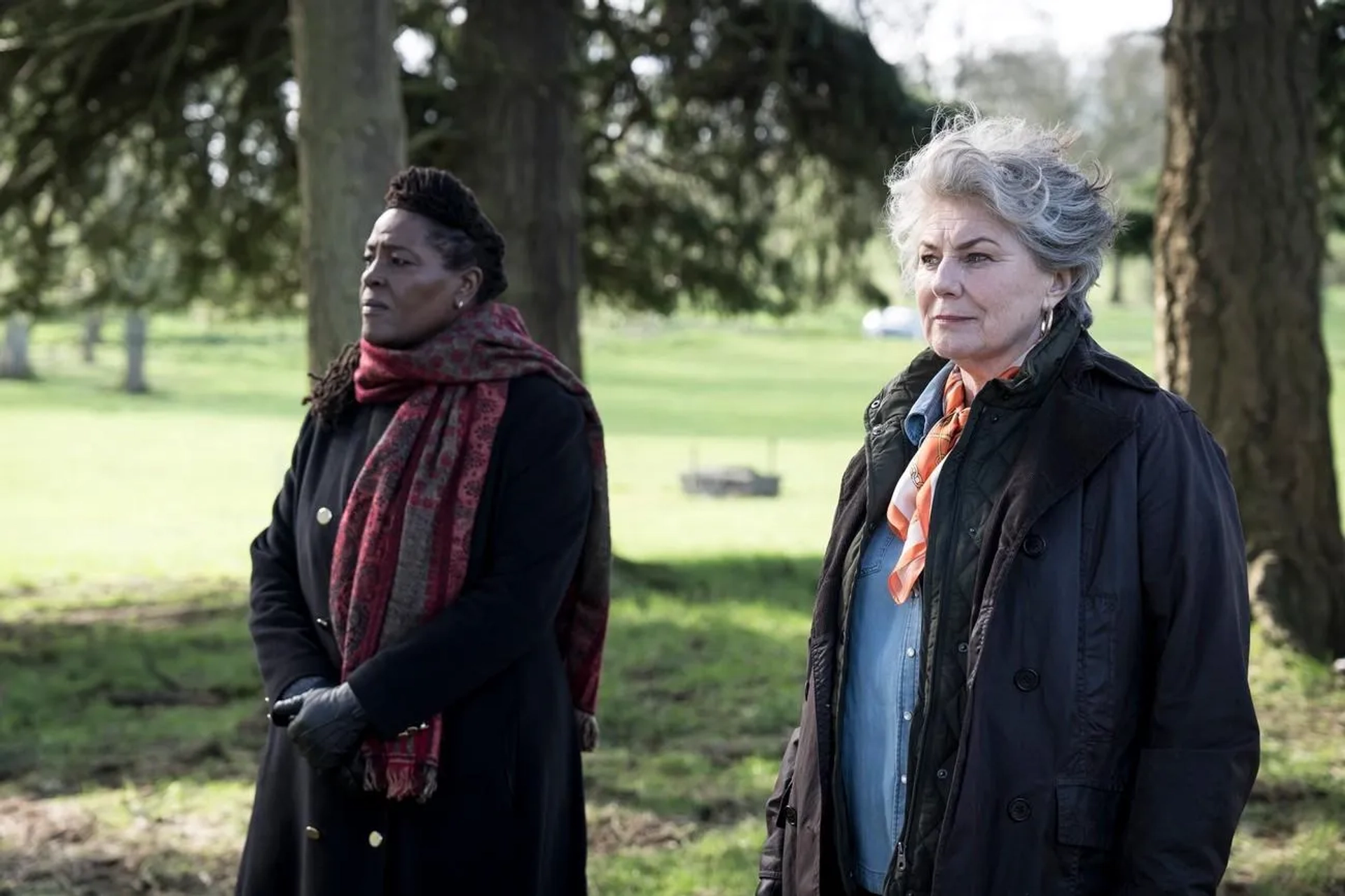 Orla Charlton and Sharon D. Clarke in Ellis (2024)