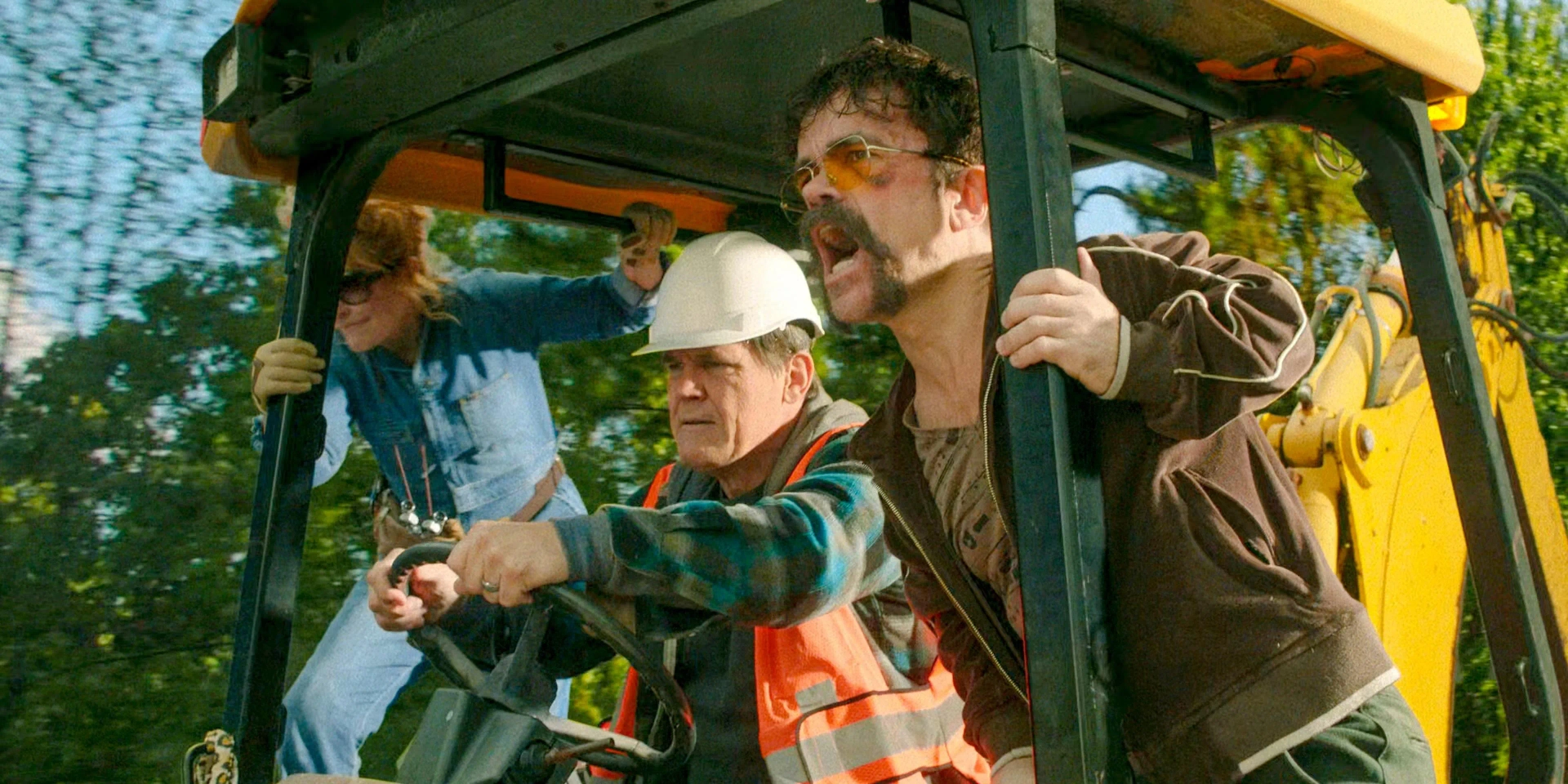 Glenn Close, Josh Brolin, and Peter Dinklage in Brothers (2024)